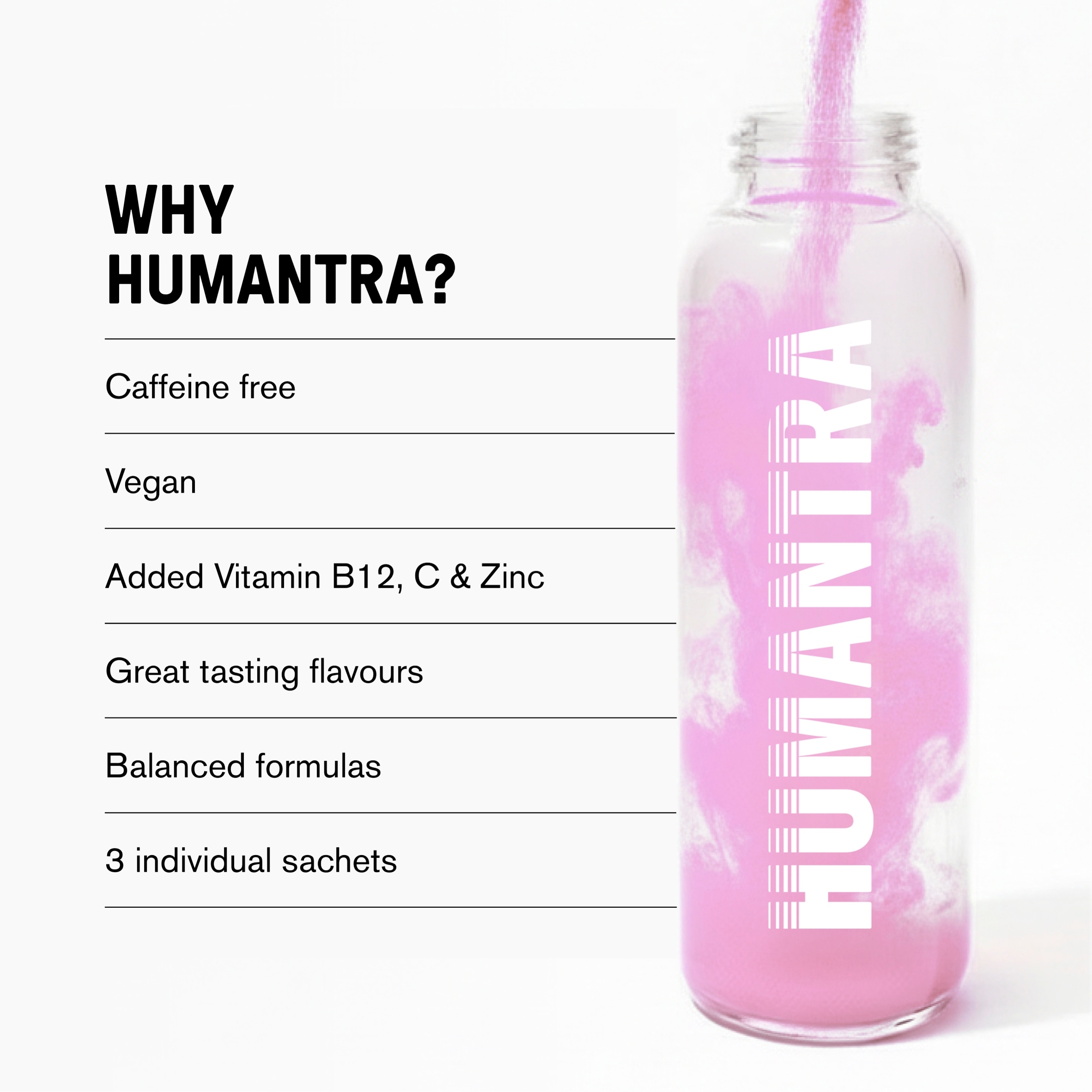 Humantra Lychee Zero Sugar Electrolyte Drink 3 x 3.9g Sachets thumbnail 3