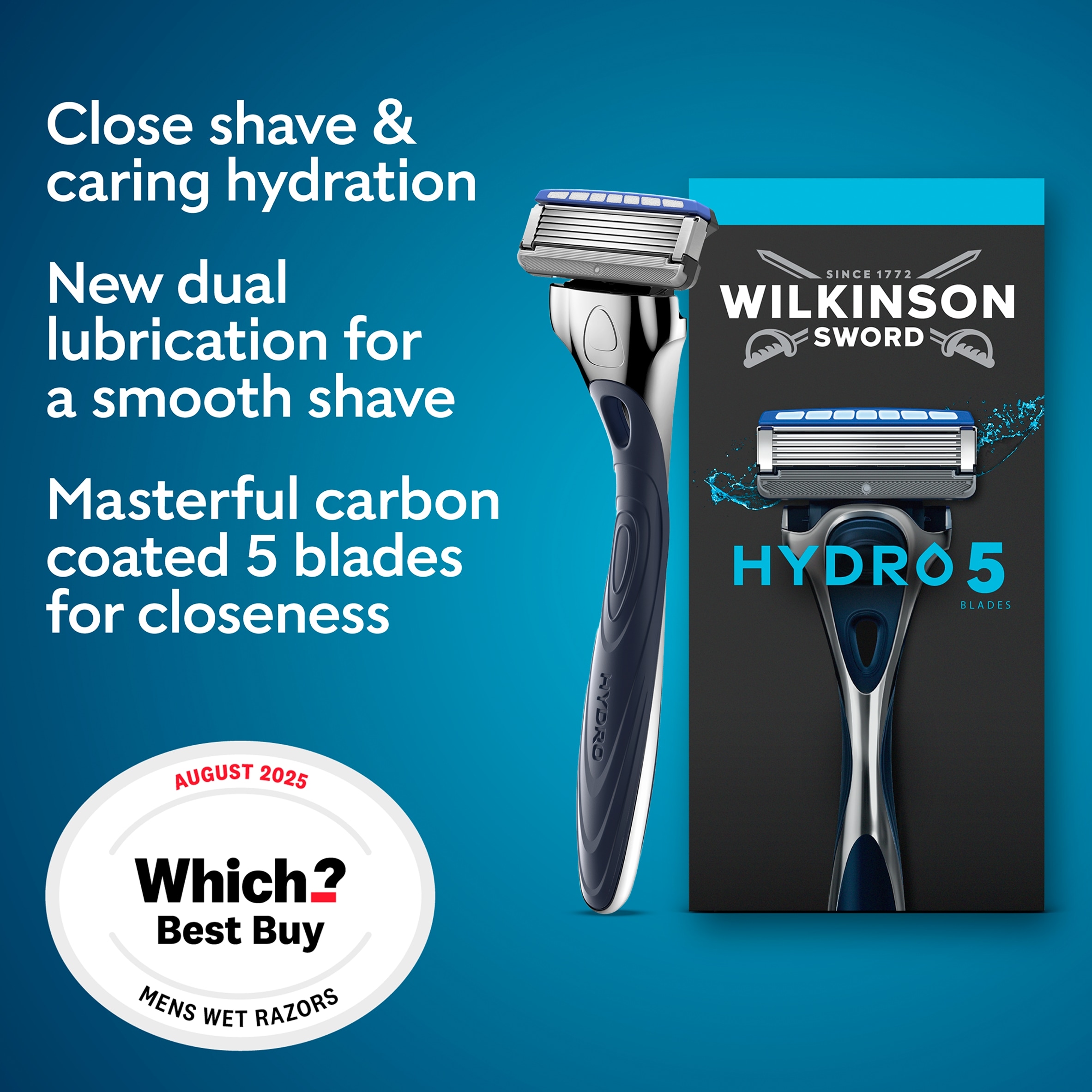 Wilkinson Sword Hydro 5 Men’s Razor Blade Refills 4 pack thumbnail 2