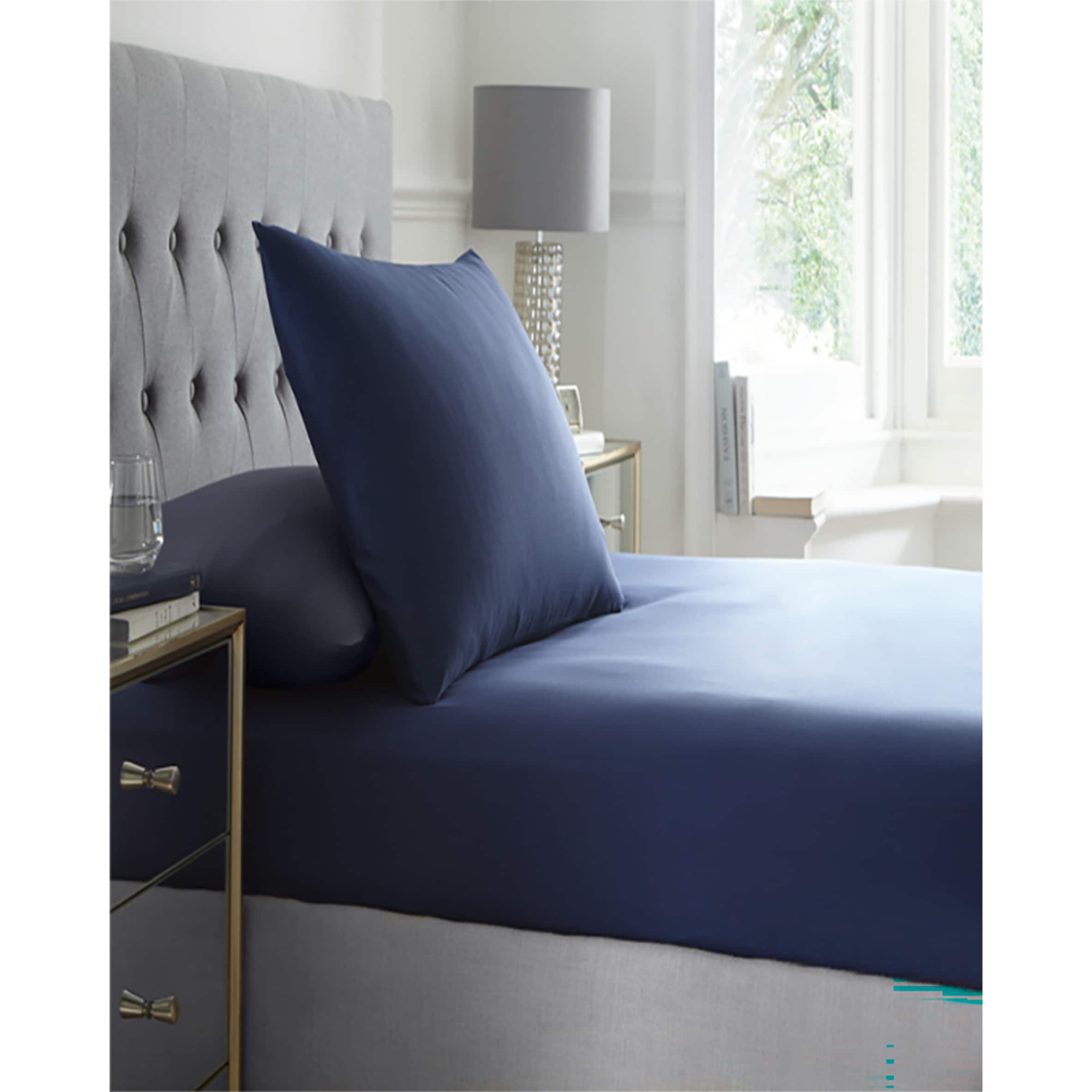 West Park 300 Thread Count Fitted Sheet Navy King