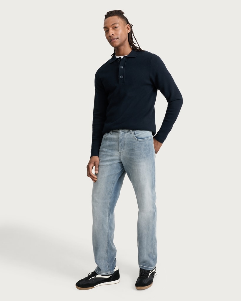 F&F Relaxed Fit FREEFIT® Cotton Rich Jeans in Grey thumbnail 2