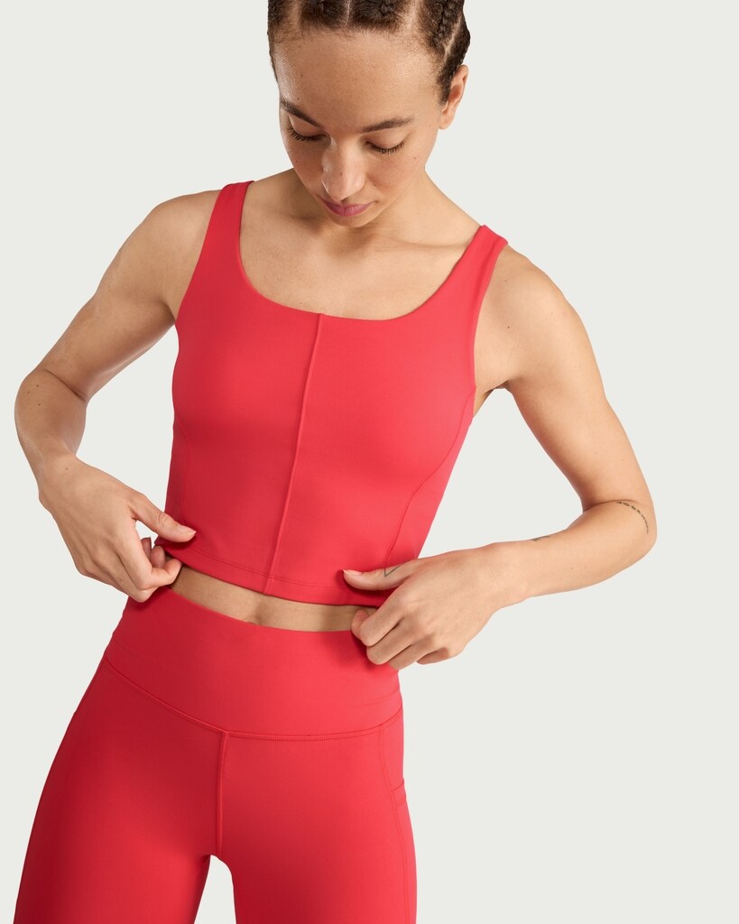 F&F Active ULTRAMOVE Scoop Neck Vest in Red