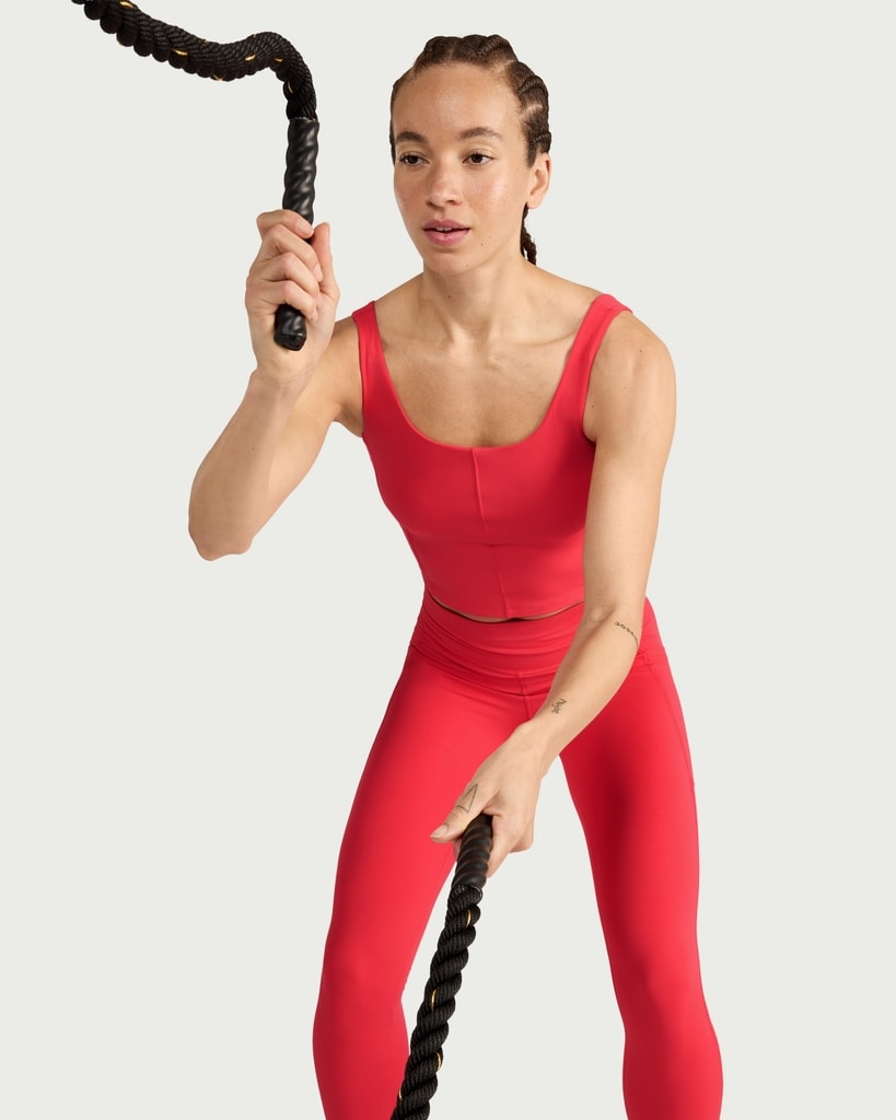 F&F Active ULTRAMOVE Scoop Neck Vest in Red thumbnail 2