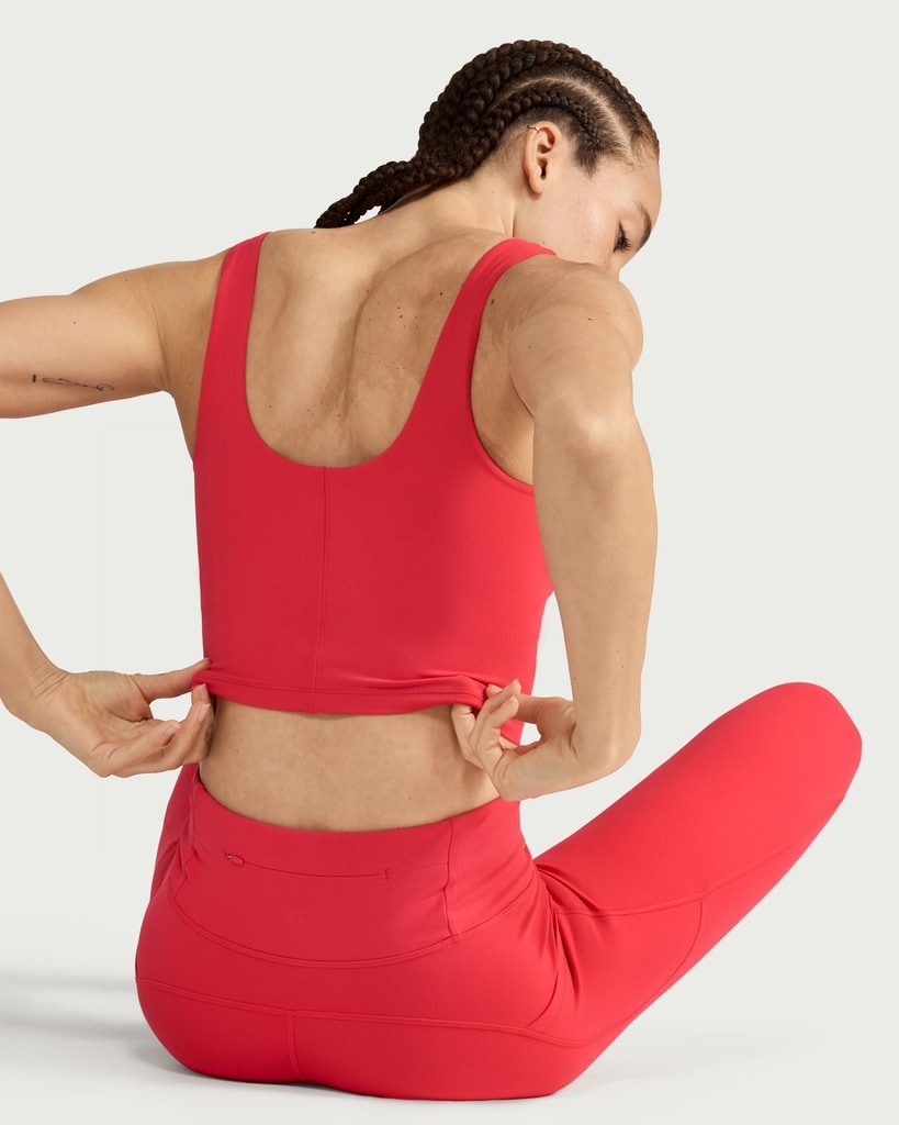 F&F Active ULTRAMOVE Scoop Neck Vest in Red thumbnail 3