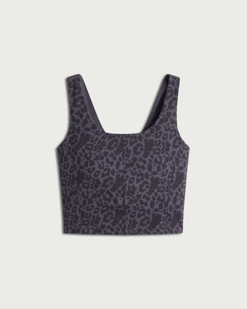 F&F Active ULTRAMOVE Scoop Neck Vest in Multi Black thumbnail 4