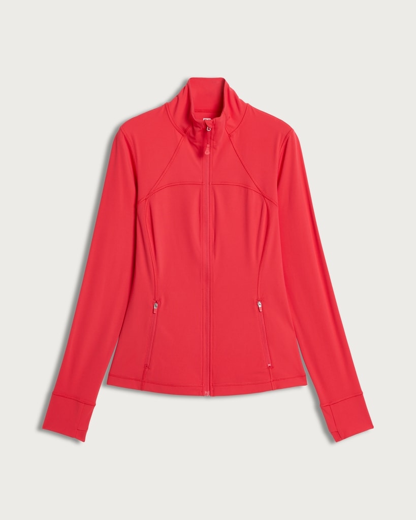 F&F Active ULTRAMOVE Zip Front Jacket in Red thumbnail 4