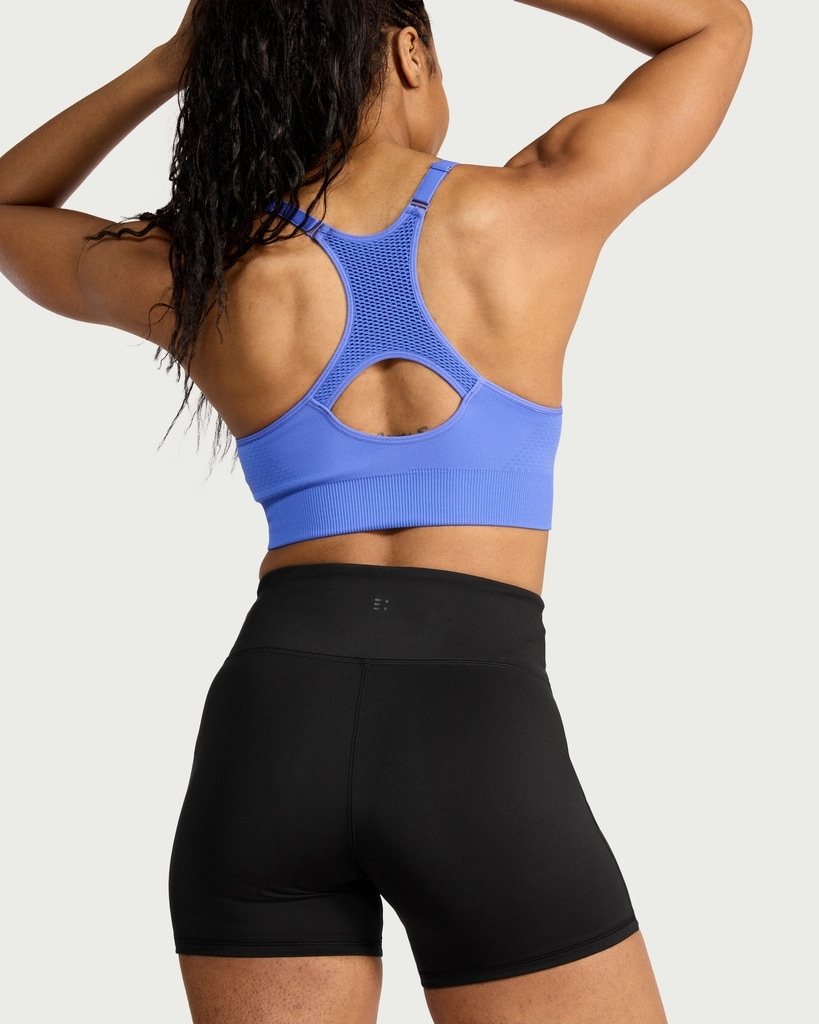 F&F Active EVERYHOUR High Waisted Cycling Shorts in Black thumbnail 3