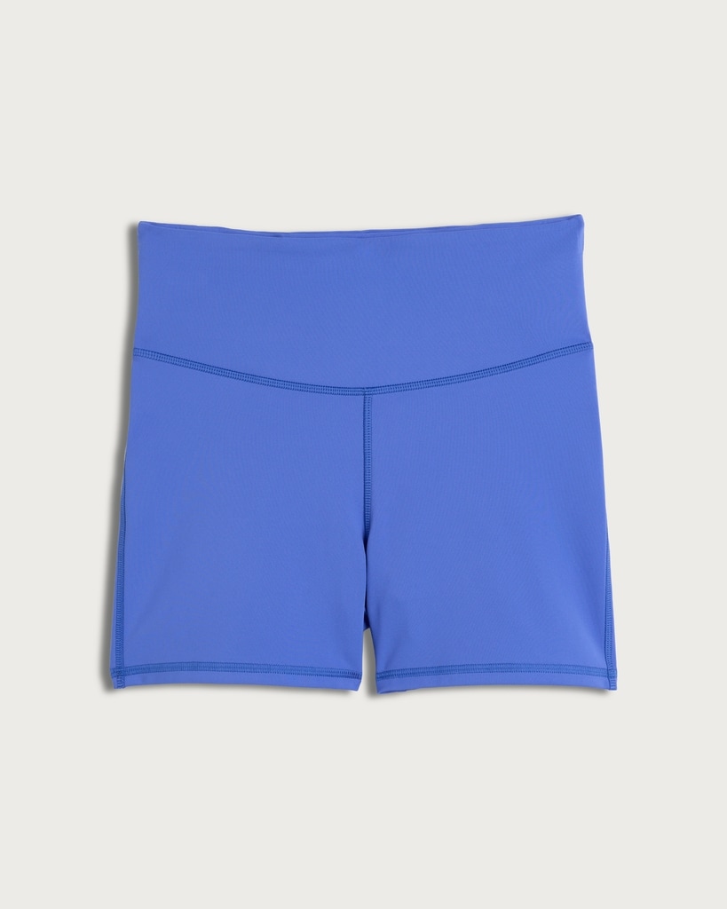 F&F Active EVERYHOUR High Waisted Cycling Shorts in Blue thumbnail 4