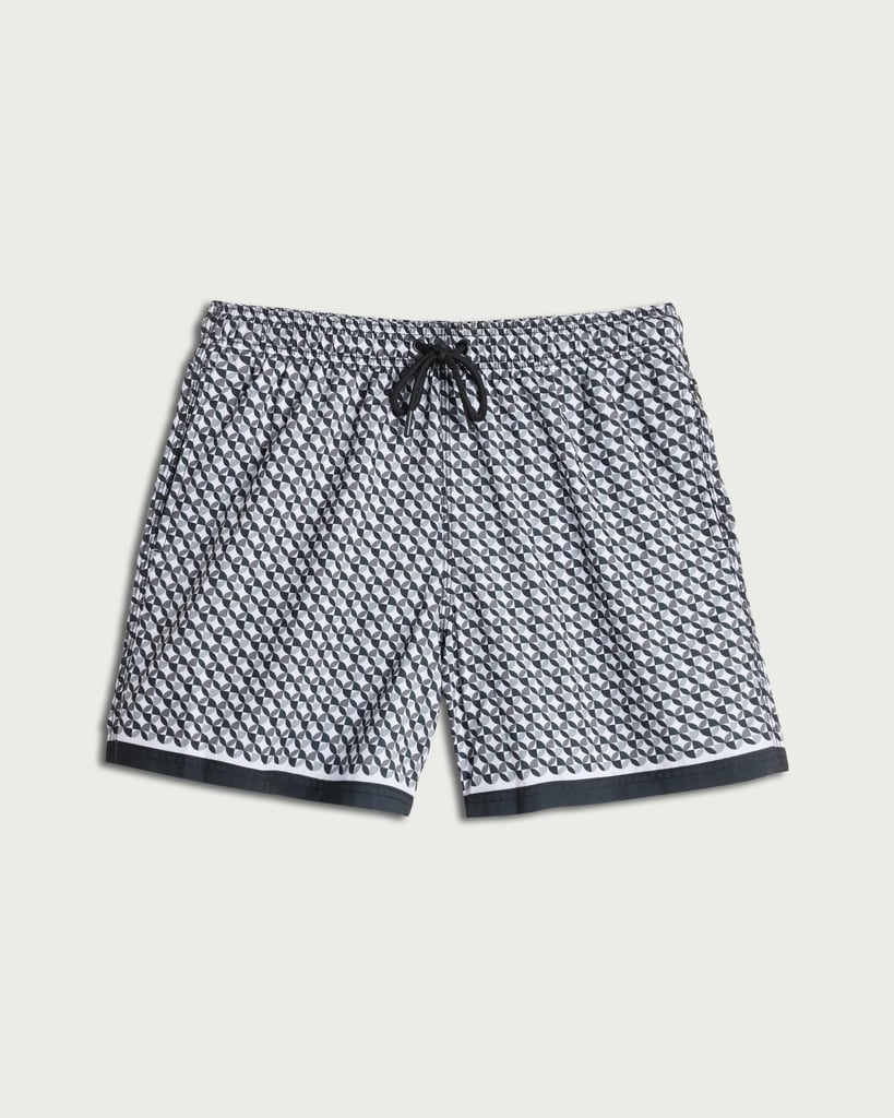 F&F Geometric Print Swim Shorts in Black thumbnail 4