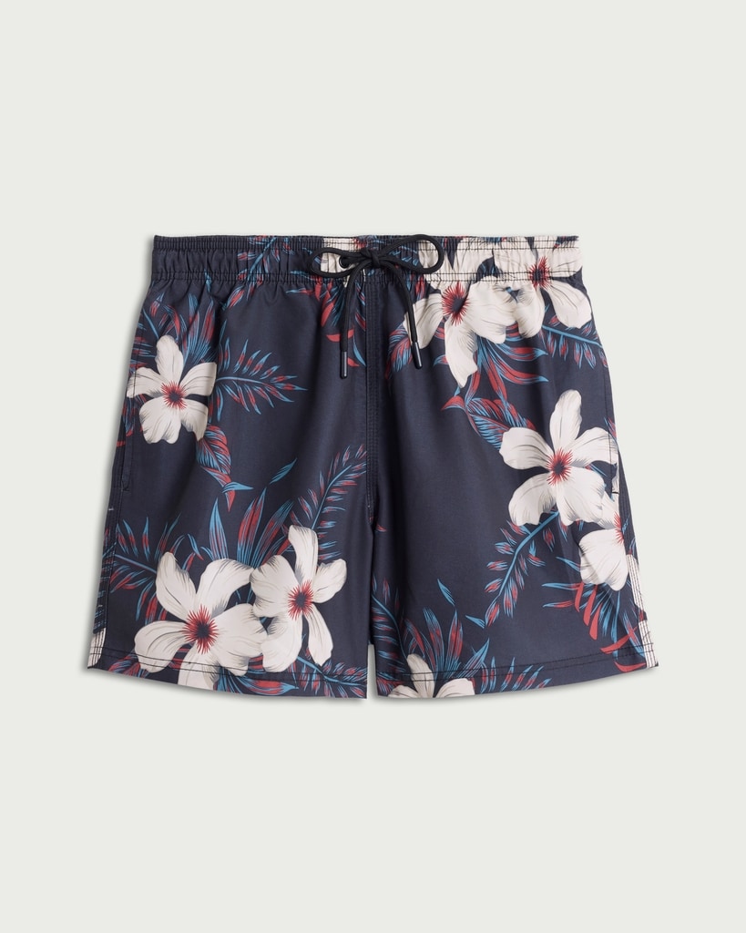 F&F Floral Print Swim Shorts in Black thumbnail 4