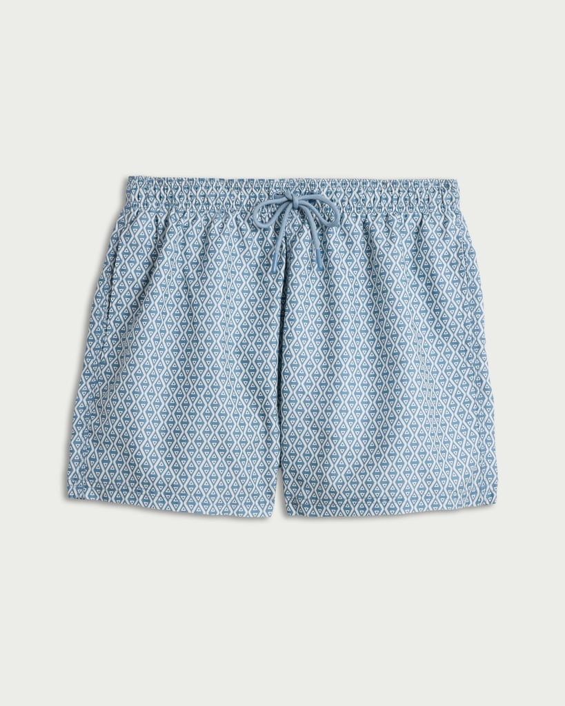 F&F Geometric Print Swim Shorts in Blue thumbnail 4