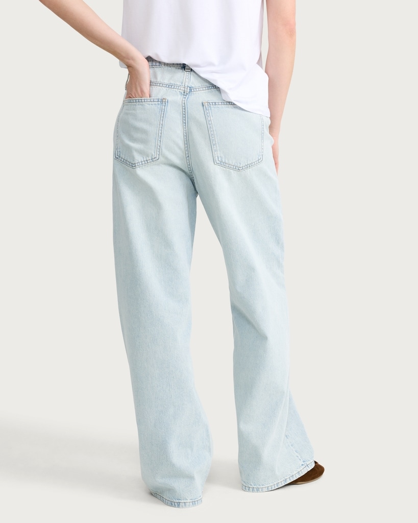 F&F High Rise Wide Leg Jeans in Blue thumbnail 2