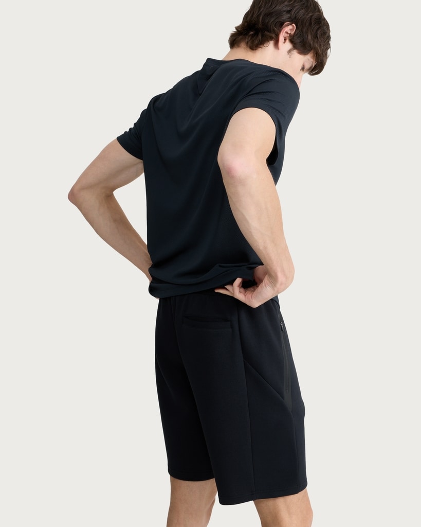 F&F Active TECHSPORT Zip Pocket Shorts in Black