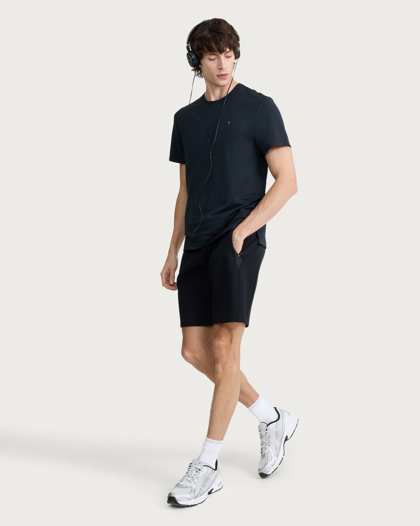 F&F Active TECHSPORT Zip Pocket Shorts in Black thumbnail 3