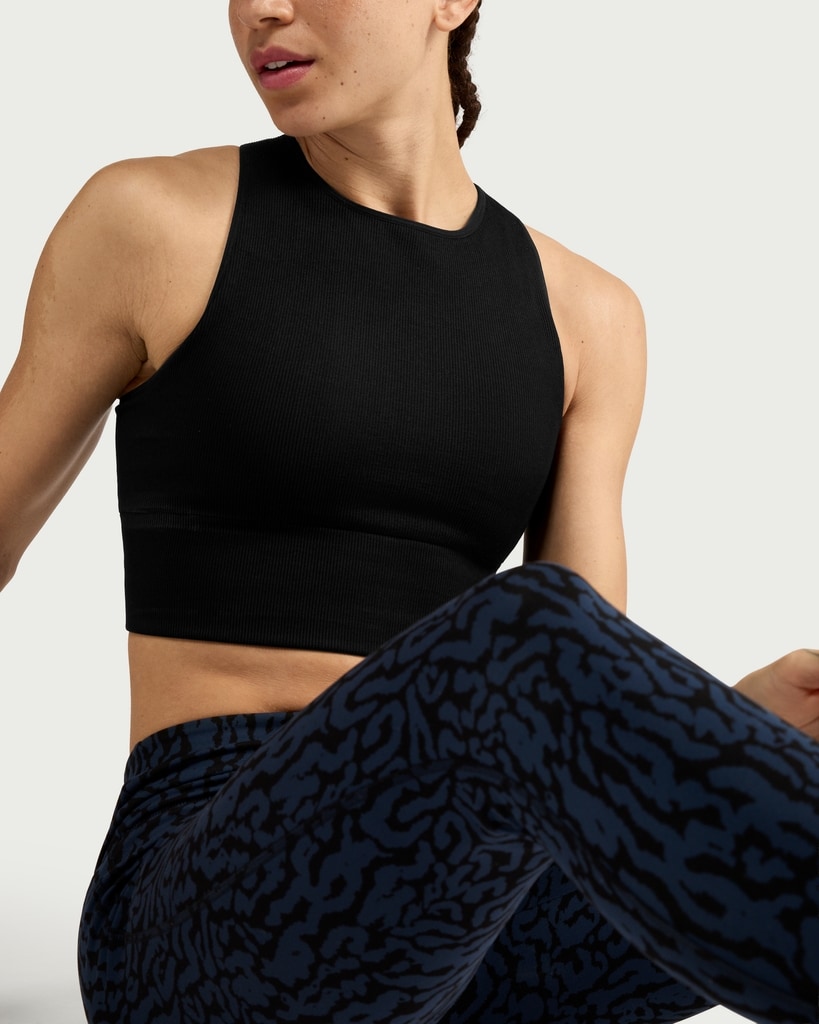 F&F Active SEAMLESS Ribbed Vest in Black thumbnail 2