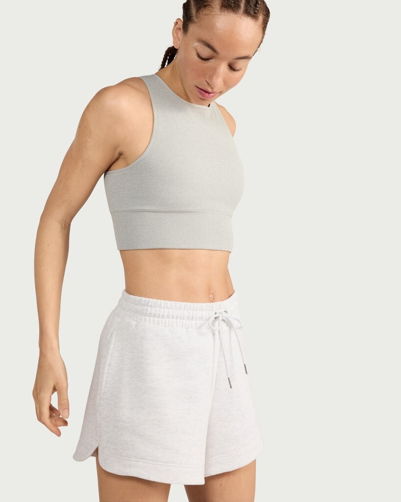 F&F Active SEAMLESS Ribbed Vest in Grey Marl thumbnail 2