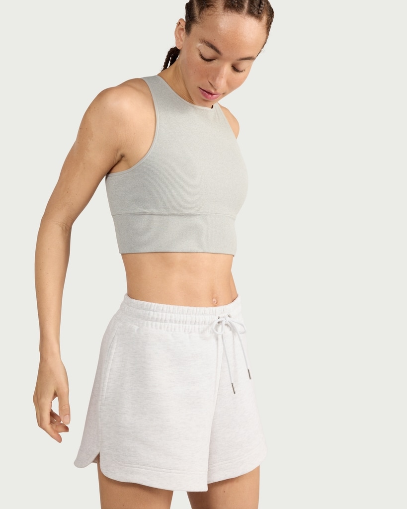 F&F Active SEAMLESS Ribbed Vest in Grey Marl thumbnail 2