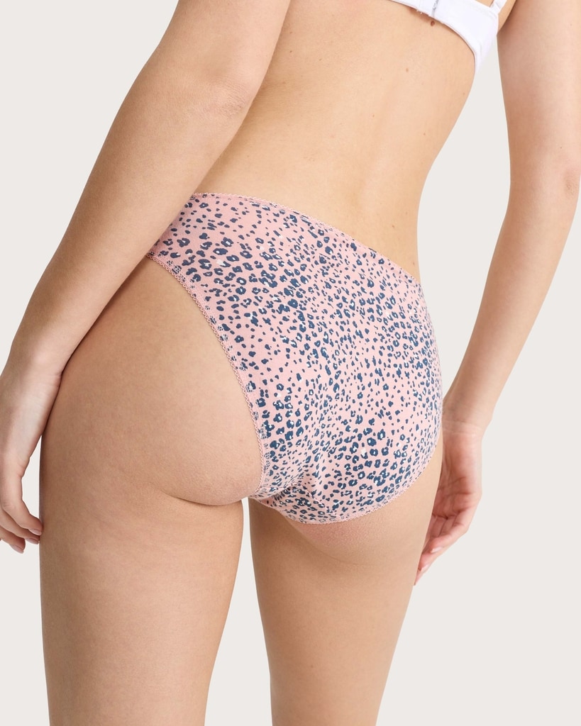 F&F 5-Pack Cotton Rich Printed High Leg Briefs in Multi thumbnail 3