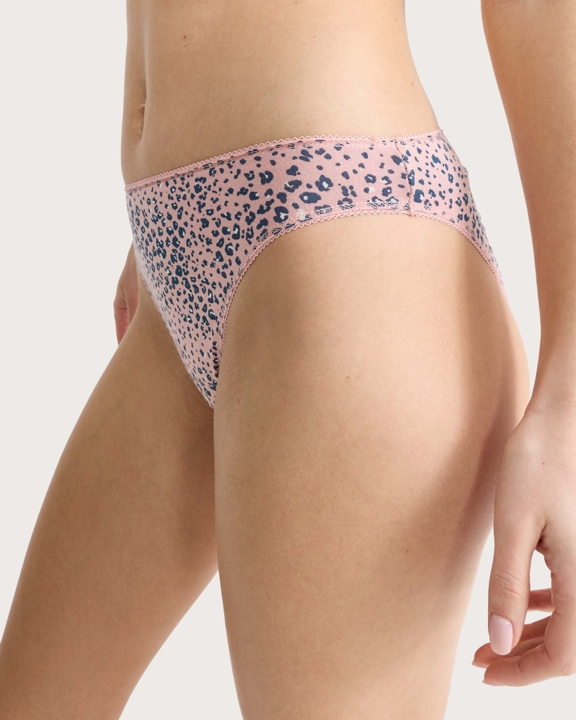 F&F 5-Pack Cotton Rich Printed High Leg Briefs in Multi thumbnail 2