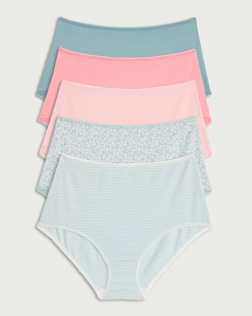 F&F 5-Pack Cotton Rich Full Briefs in Multi