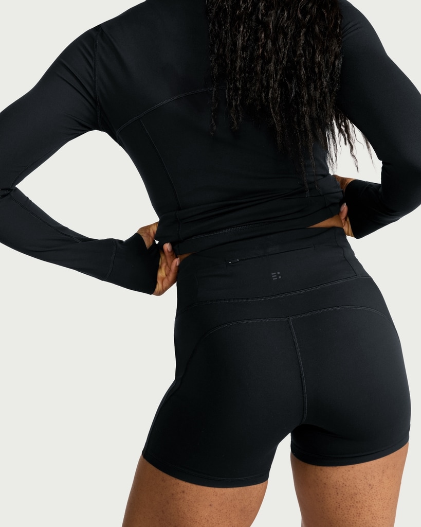 F&F Active ULTRAMOVE High Waisted Cycling Shorts in Black thumbnail 2
