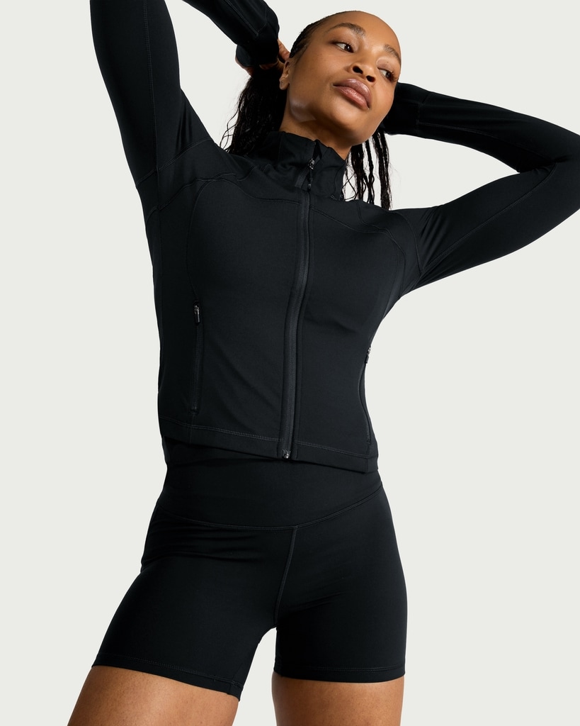 F&F Active ULTRAMOVE High Waisted Cycling Shorts in Black thumbnail 3