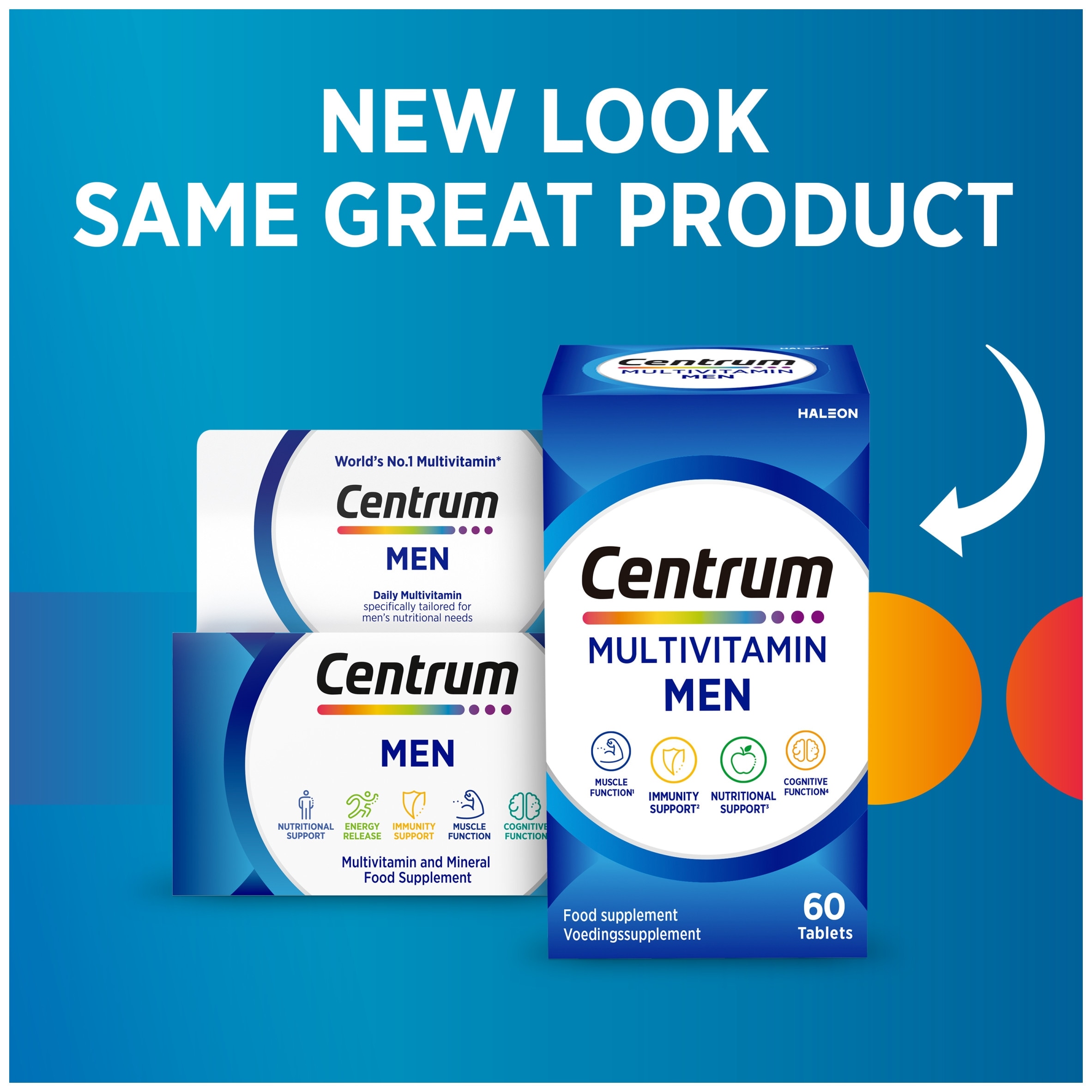 Centrum Men Multivitamins & Minerals Tablets 60s thumbnail 2