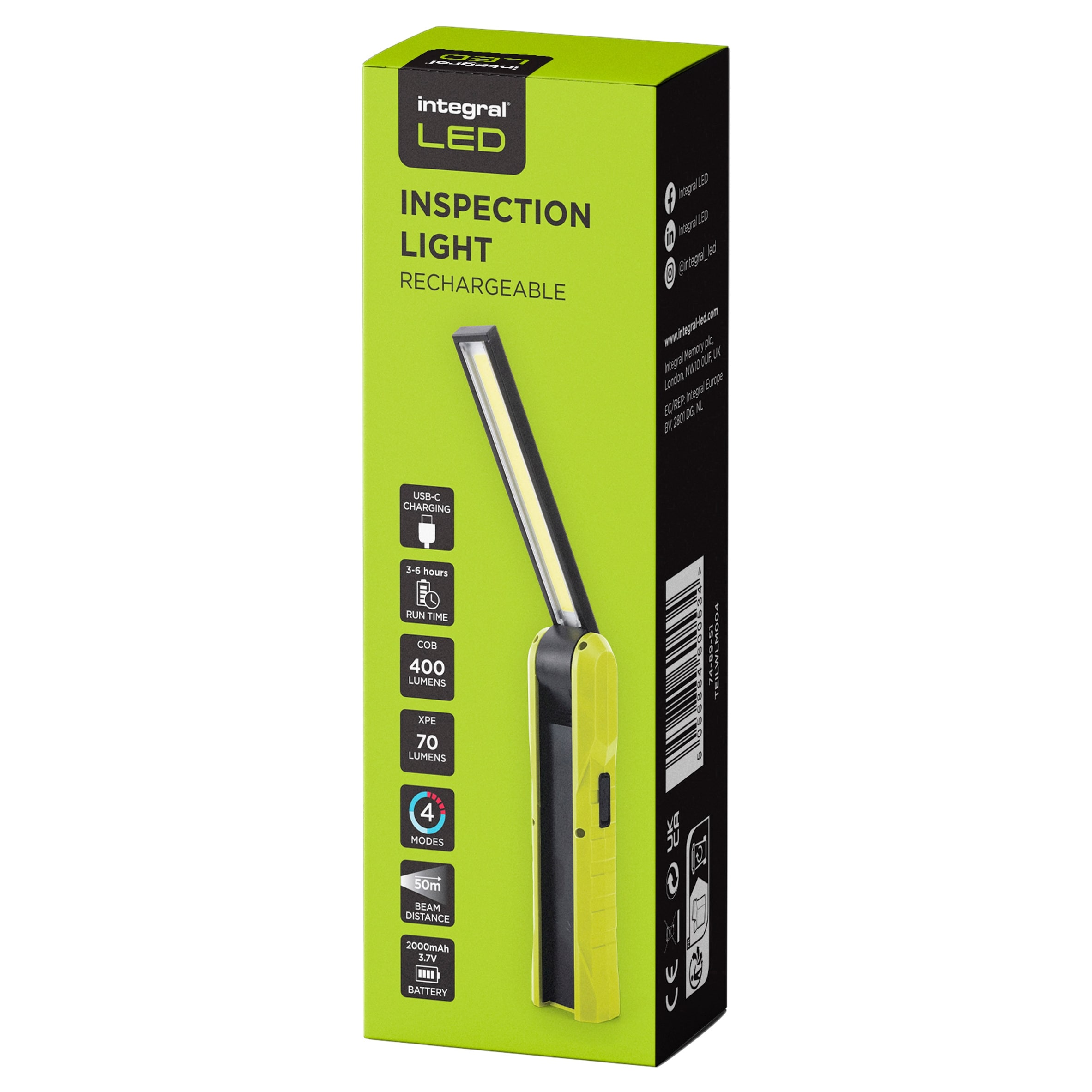 INTEGRAL INSPECTION LIGHT RECHARGEABLE