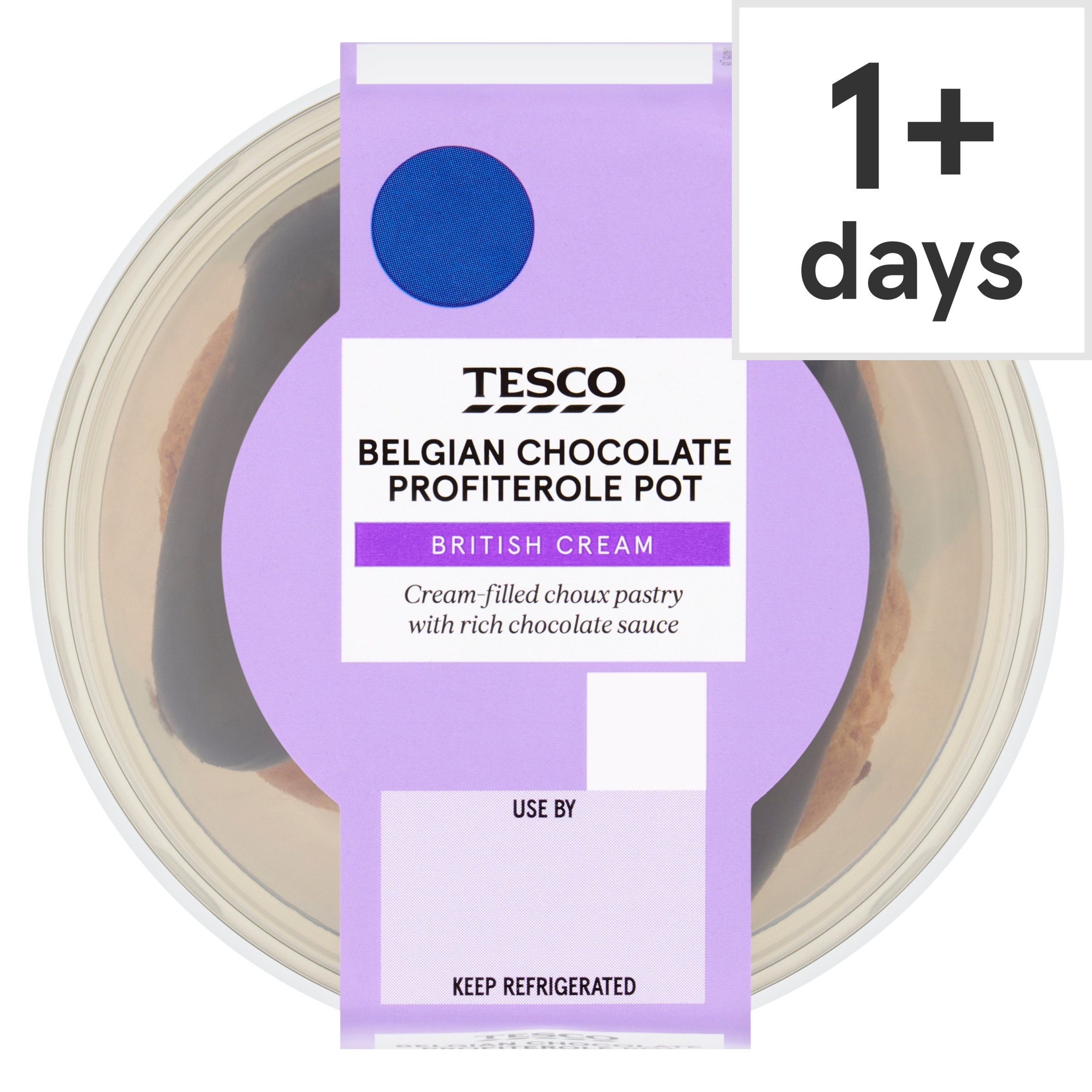 Tesco Belgian Chocolate Profiterole Pot 90g