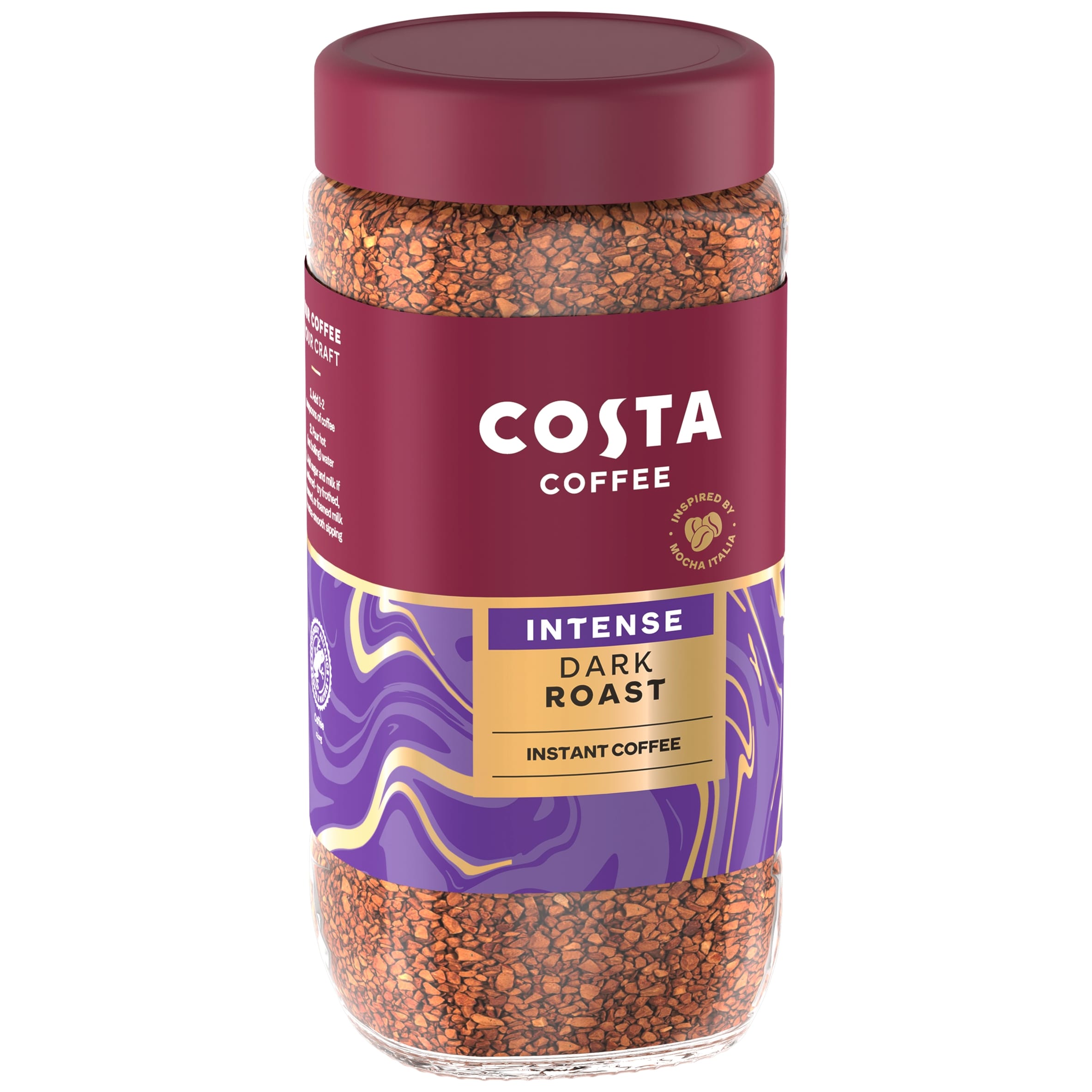 Costa intense dark blend instant coffee 190g thumbnail 3