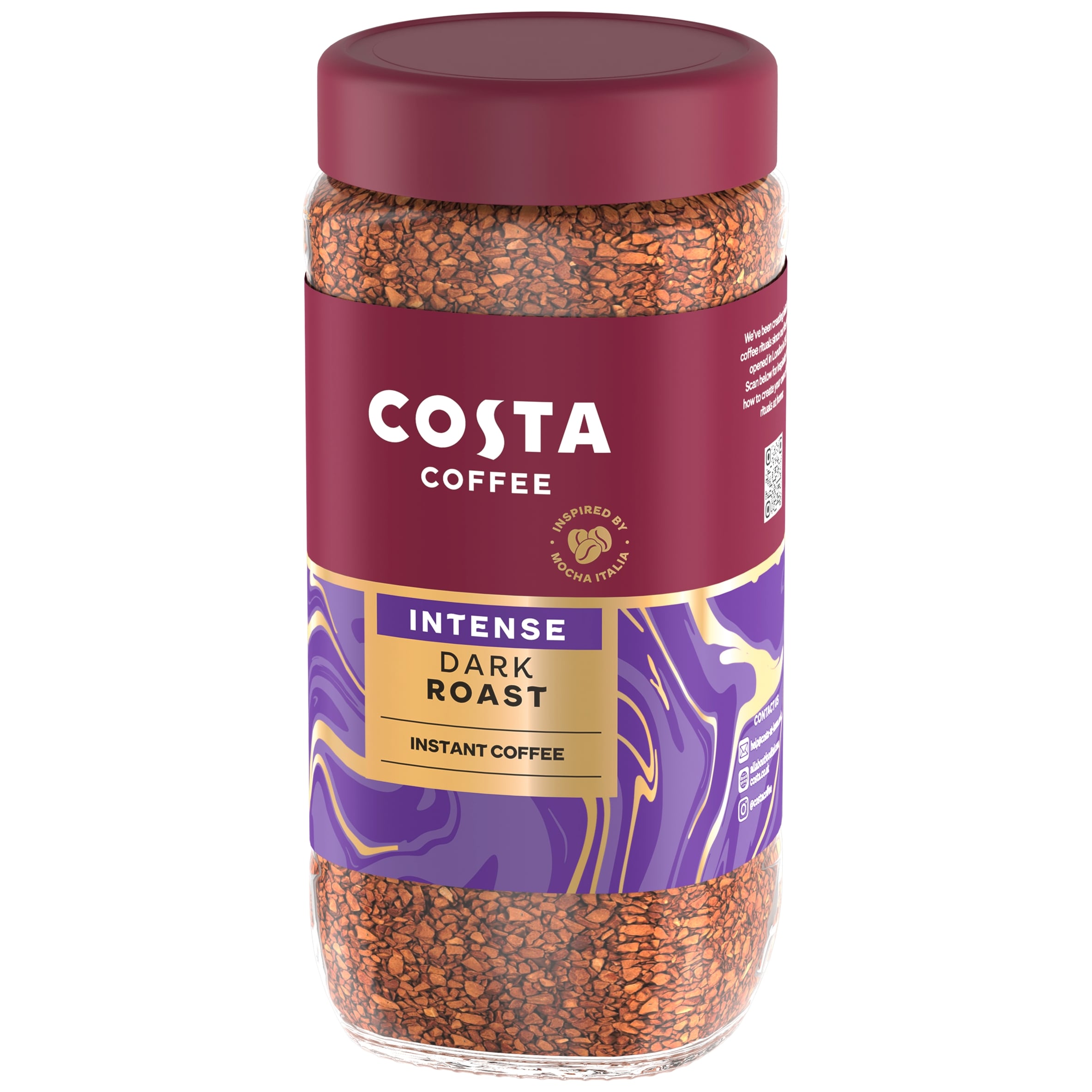 Costa intense dark blend instant coffee 190g thumbnail 4