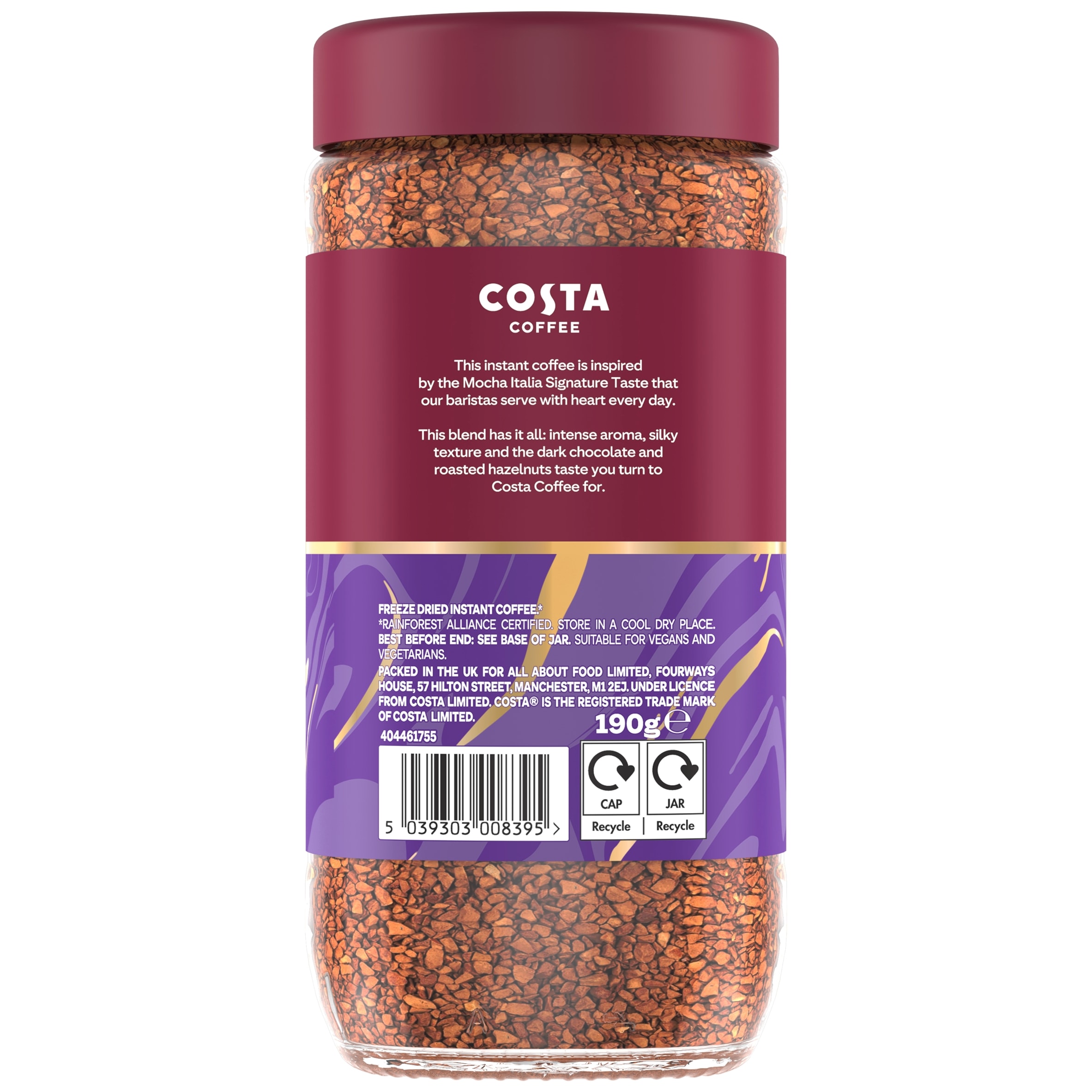 Costa intense dark blend instant coffee 190g thumbnail 5
