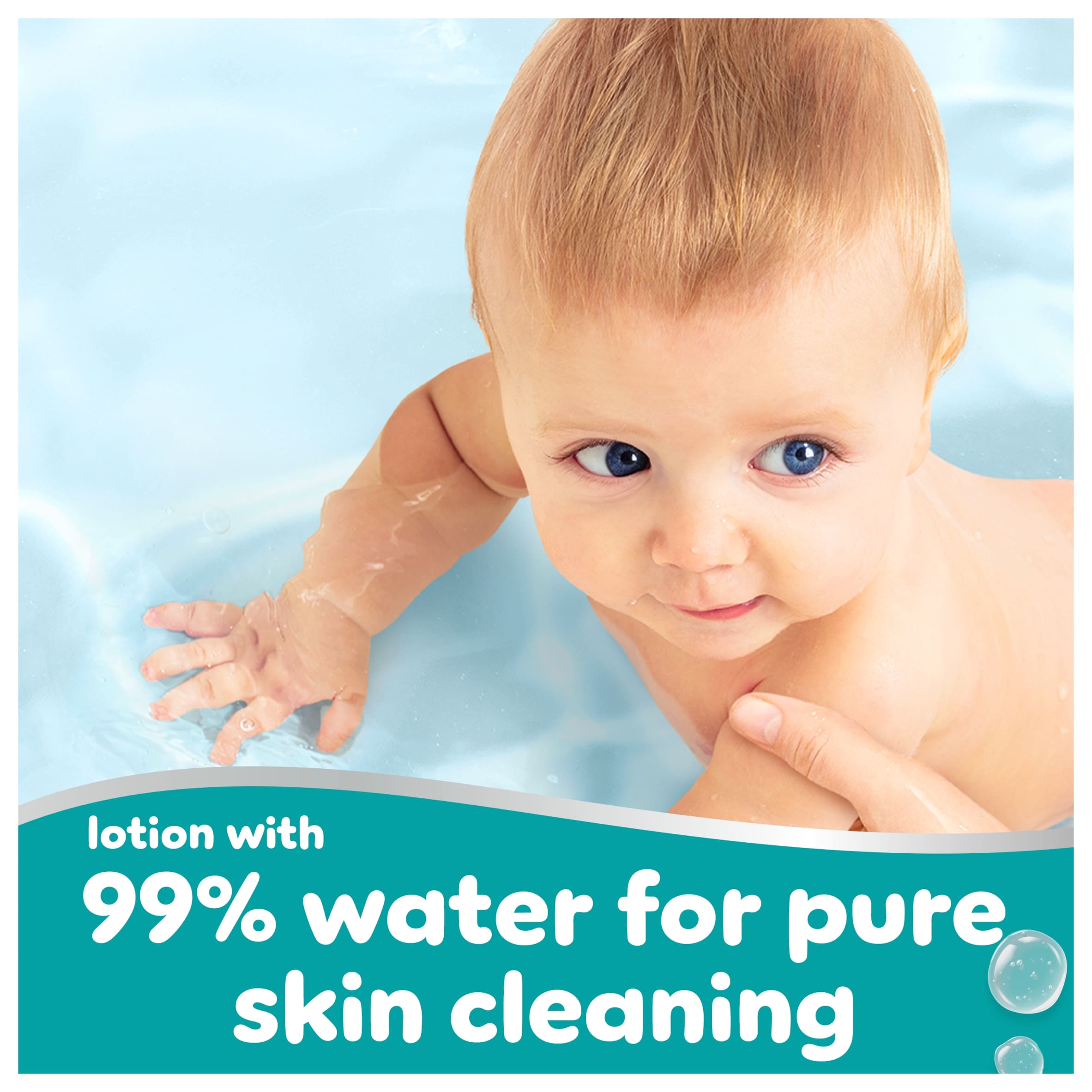 Pampers 99% Water Baby Wipes 4x 60 wipes thumbnail 3