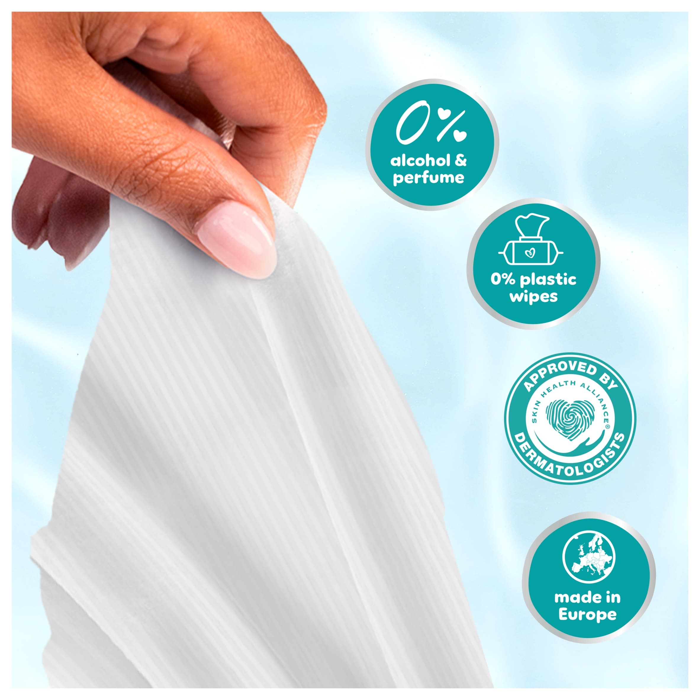 Pampers 99% Water Baby Wipes 4x 60 wipes thumbnail 5