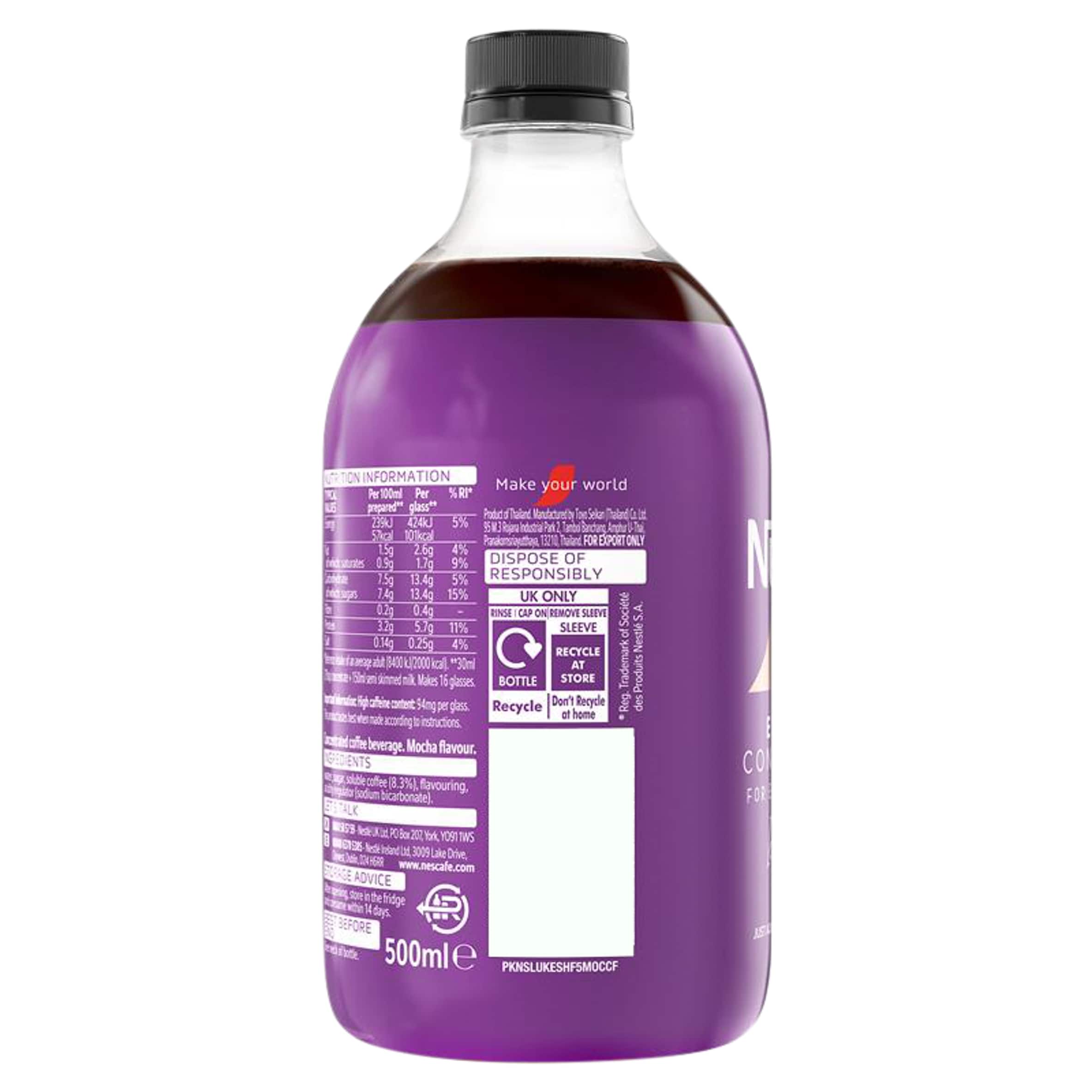 Nescafe Iced Coffee Espresso Concentrated Mocha Flavour 500ml thumbnail 2