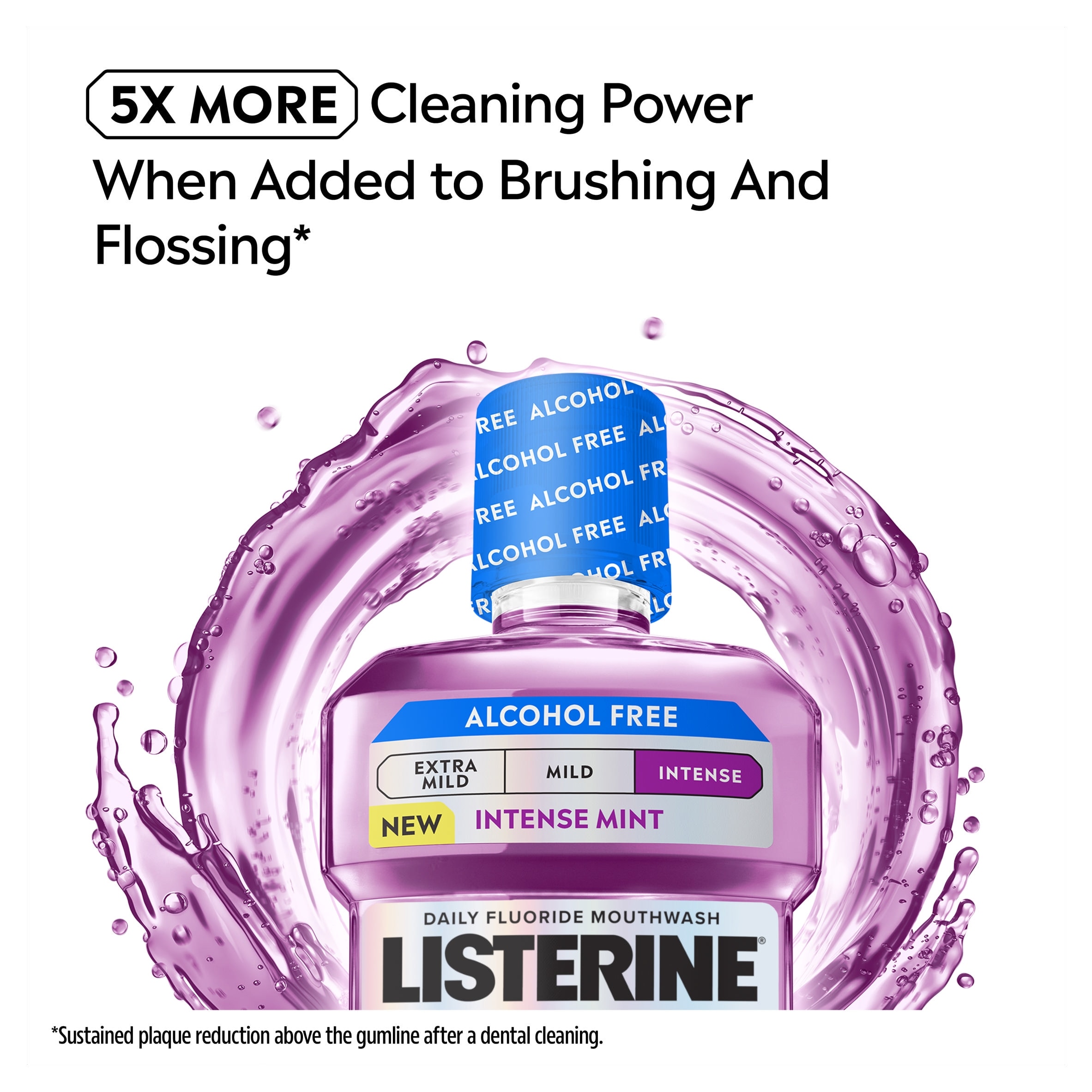 Listerine Total Care 6 In One Alcohol Free Intense Mint 500ml thumbnail 4