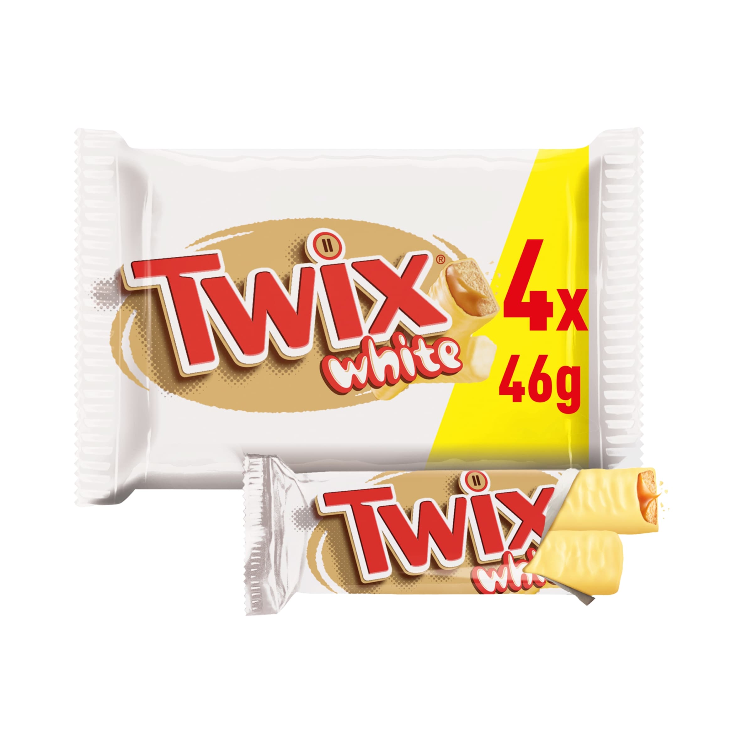 Twix White Twin Bars 4 x 46g