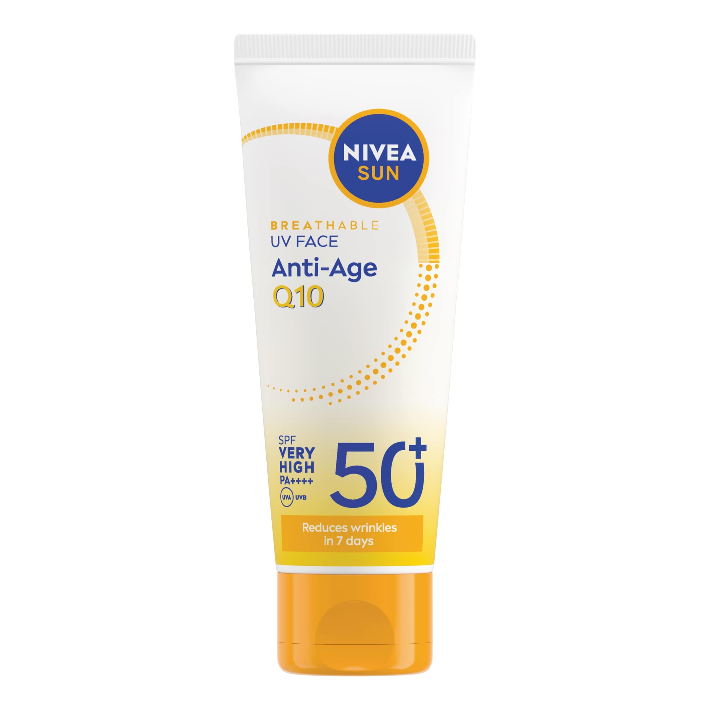 NIVEA SUN Breathable UV Face Anti-Age Q10 Sun Cream SPF50+ 40ml