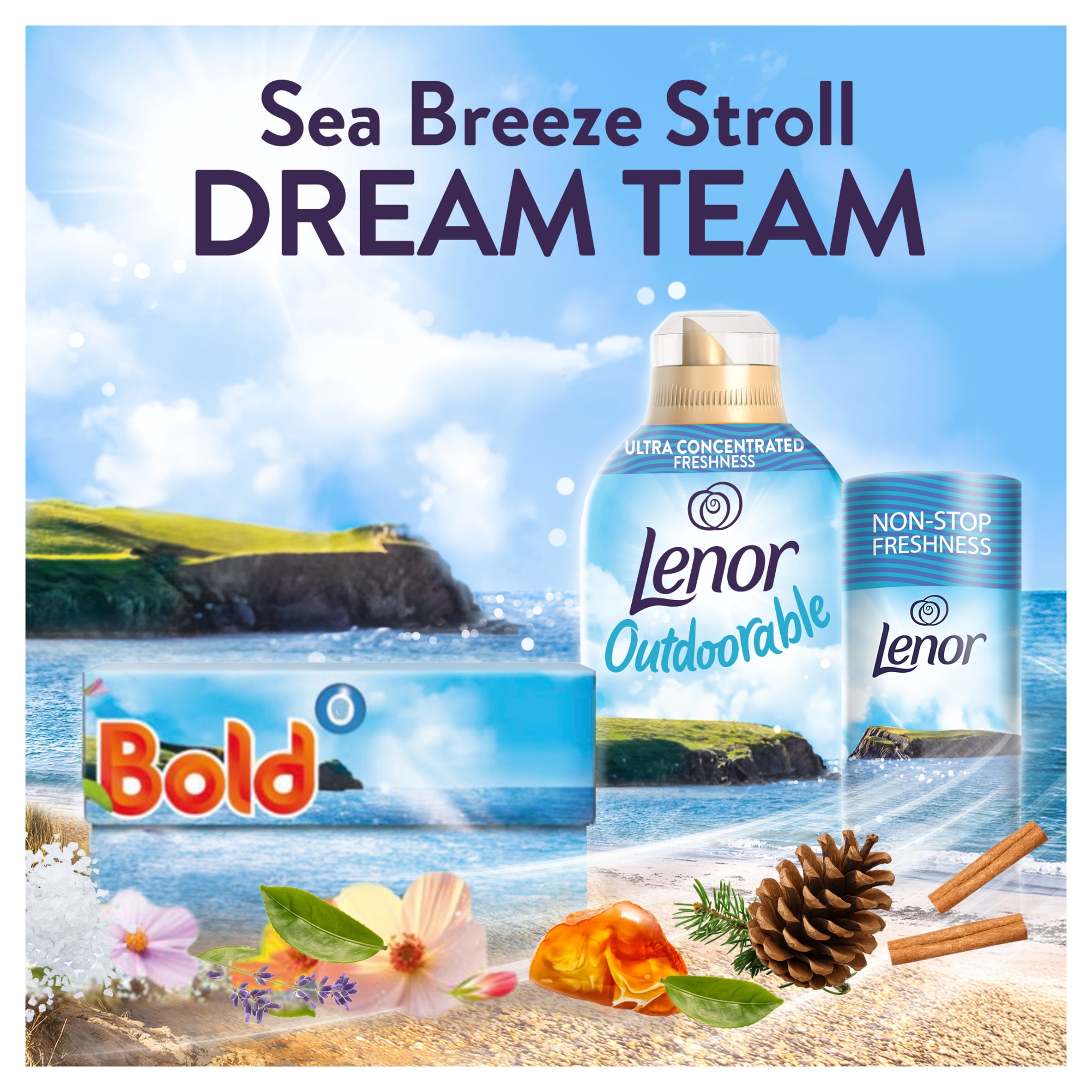 Lenor In-Wash Scent Boosters Sea Breeze Stroll 280g thumbnail 4