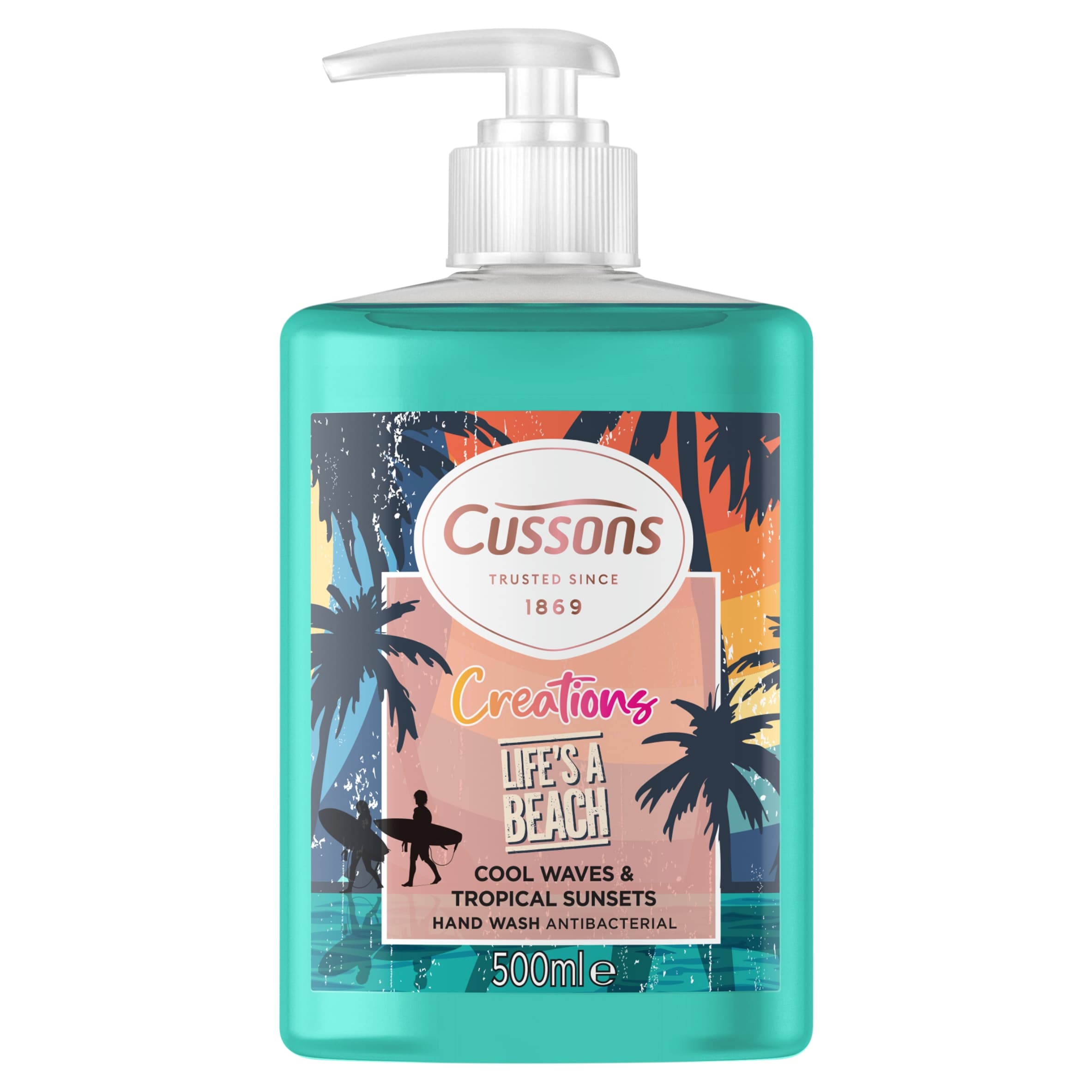 CUSSONS CREATIONS HANDWASH LIFES A BEACH COOL WAVES & TROPICAL SUNSETS 500ML