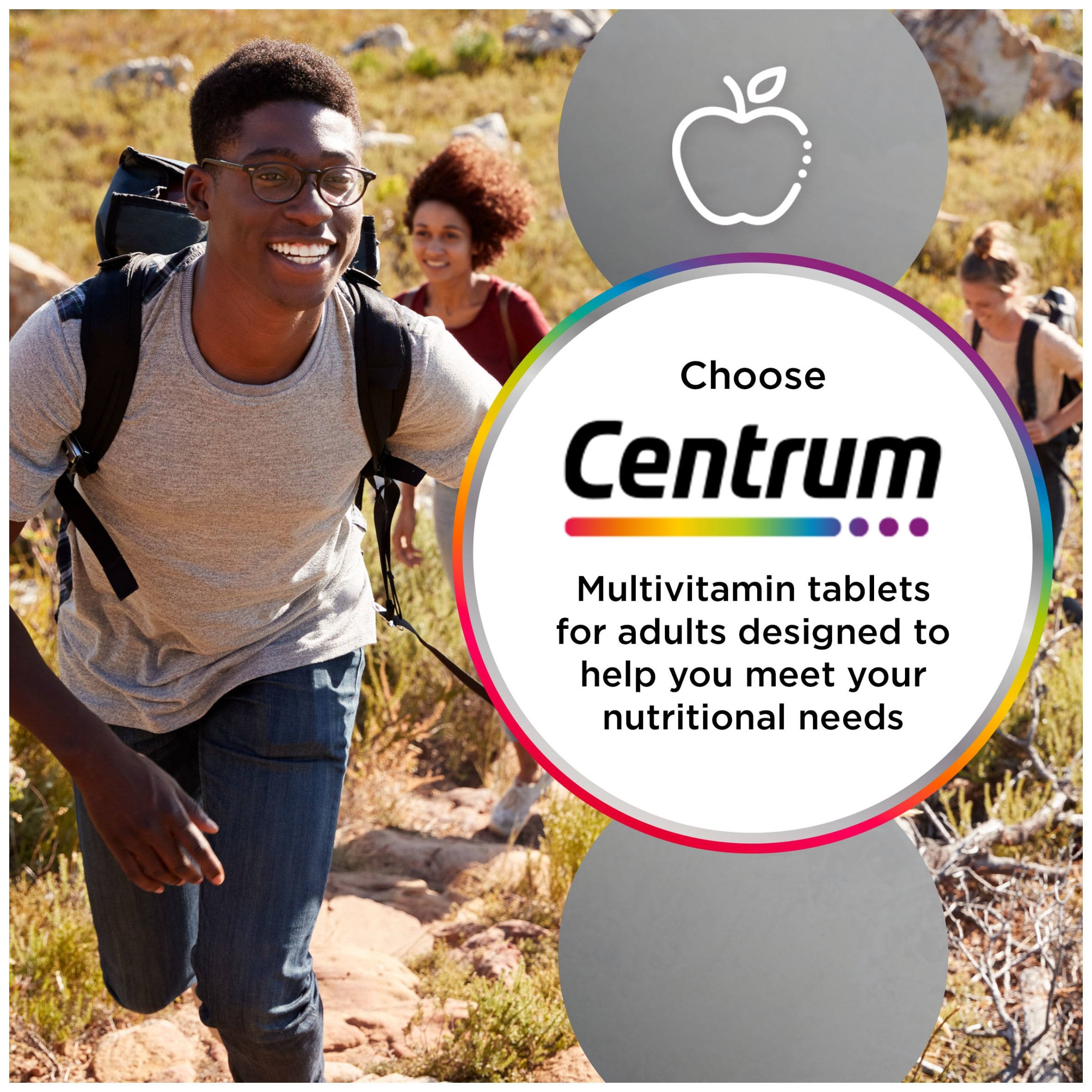 Centrum Advance Multivitamins Tablets, Food Supplement, 100 Tablets. thumbnail 4