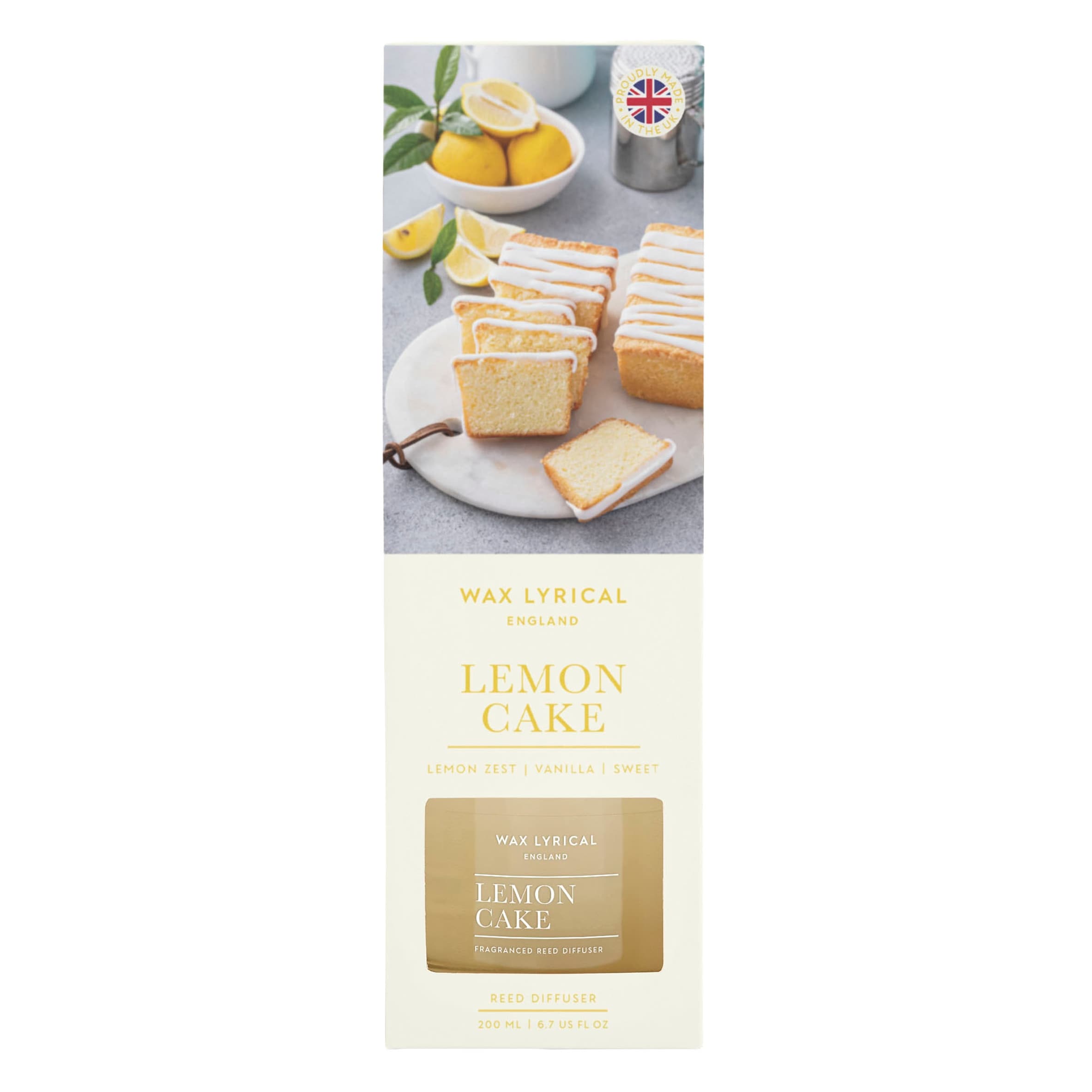 Wax Lyrical England Lemon Cake Reed Diffuser 200ml
