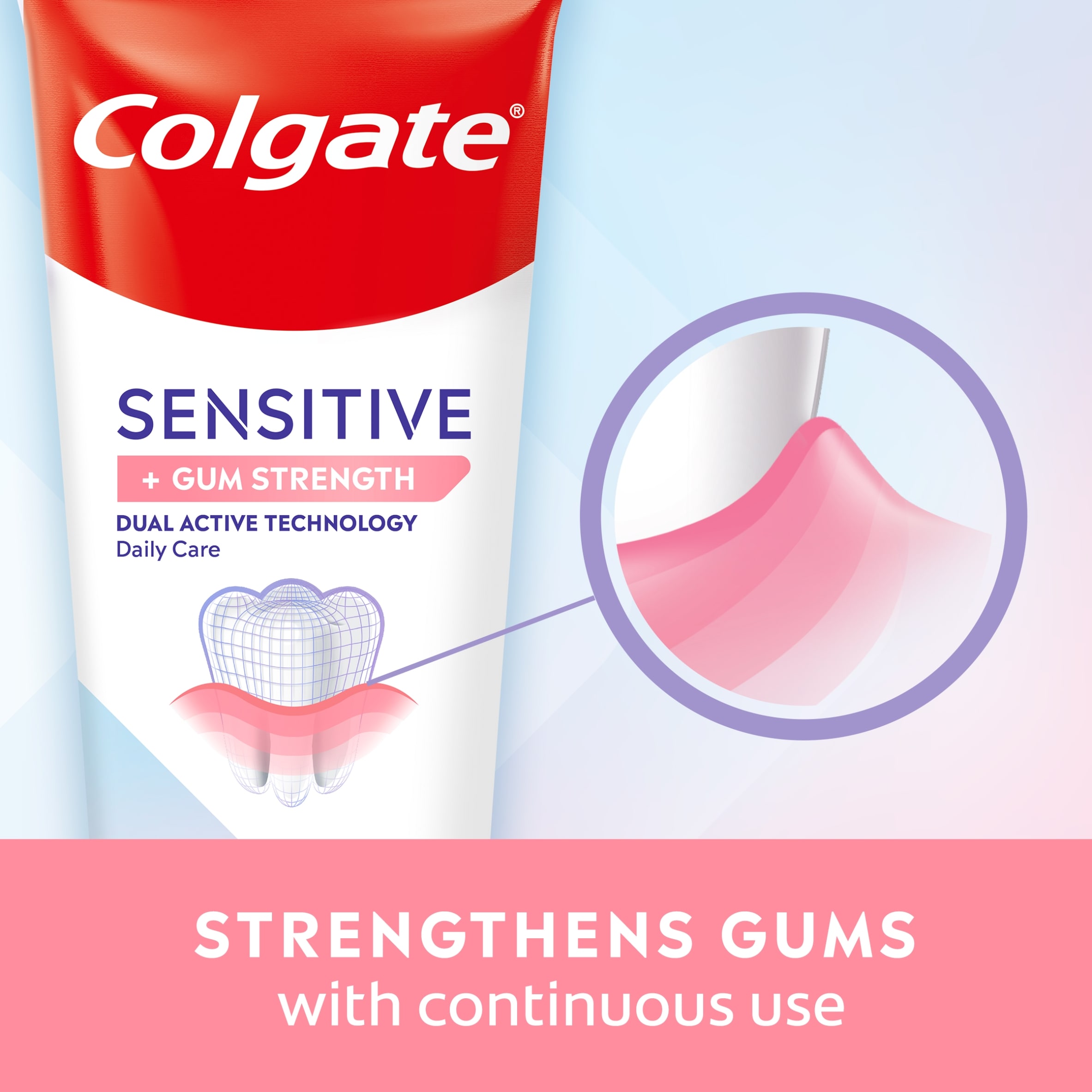 Colgate Sensitive + Gum Strength Toothpaste 75ml thumbnail 5