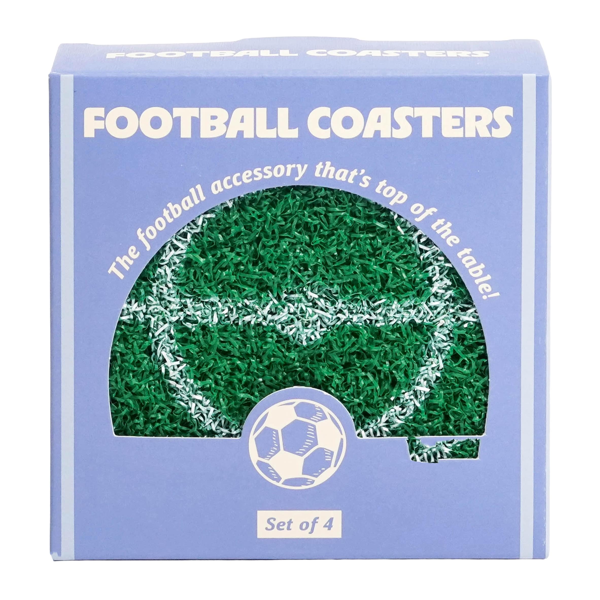 Professer Puzzle Father's Day Football Coasters Set Of 4
