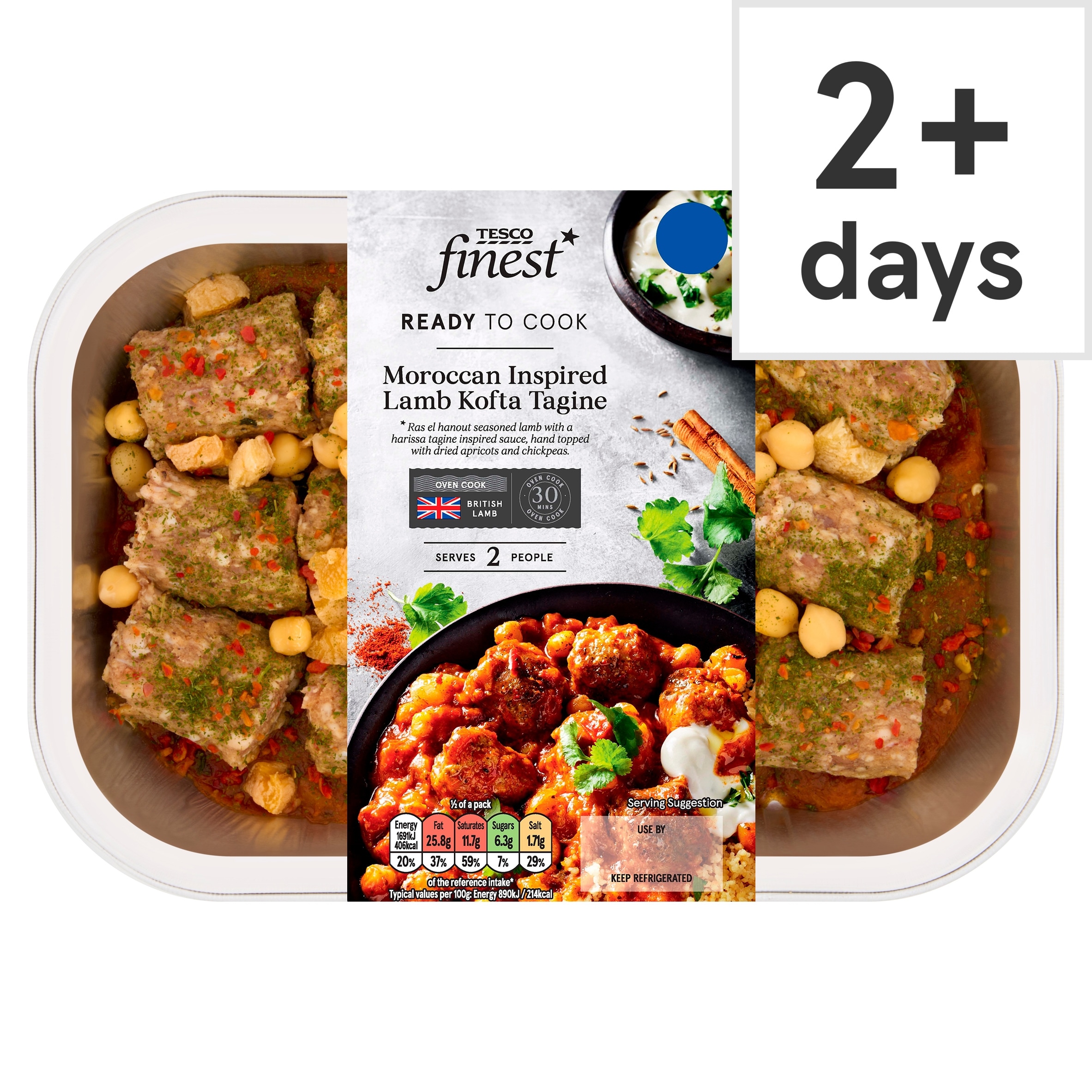 Tesco Finest Moroccan Inspired Lamb Kofta Tagine 442g