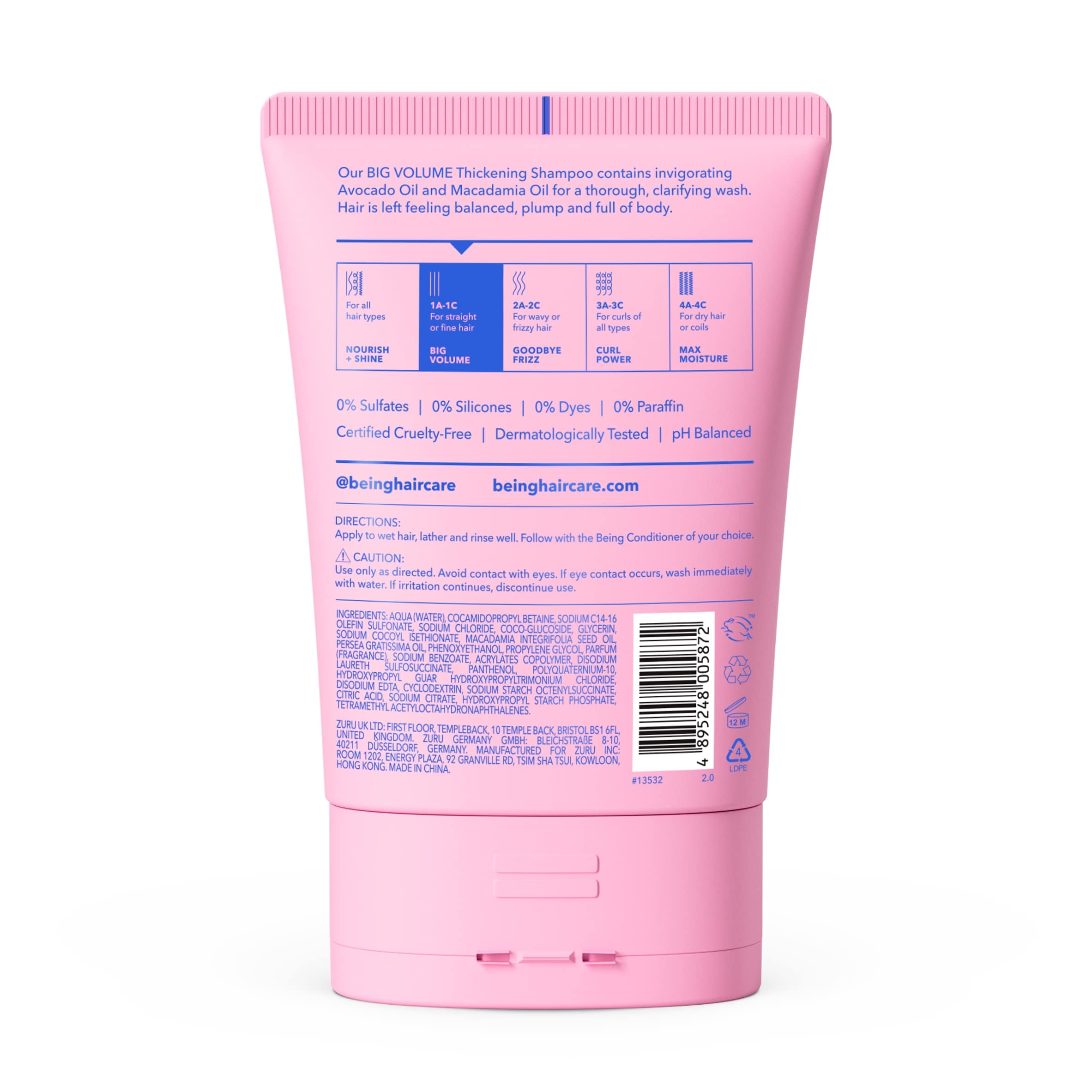 BEING SHAMPOO Big Hair 354ML thumbnail 2