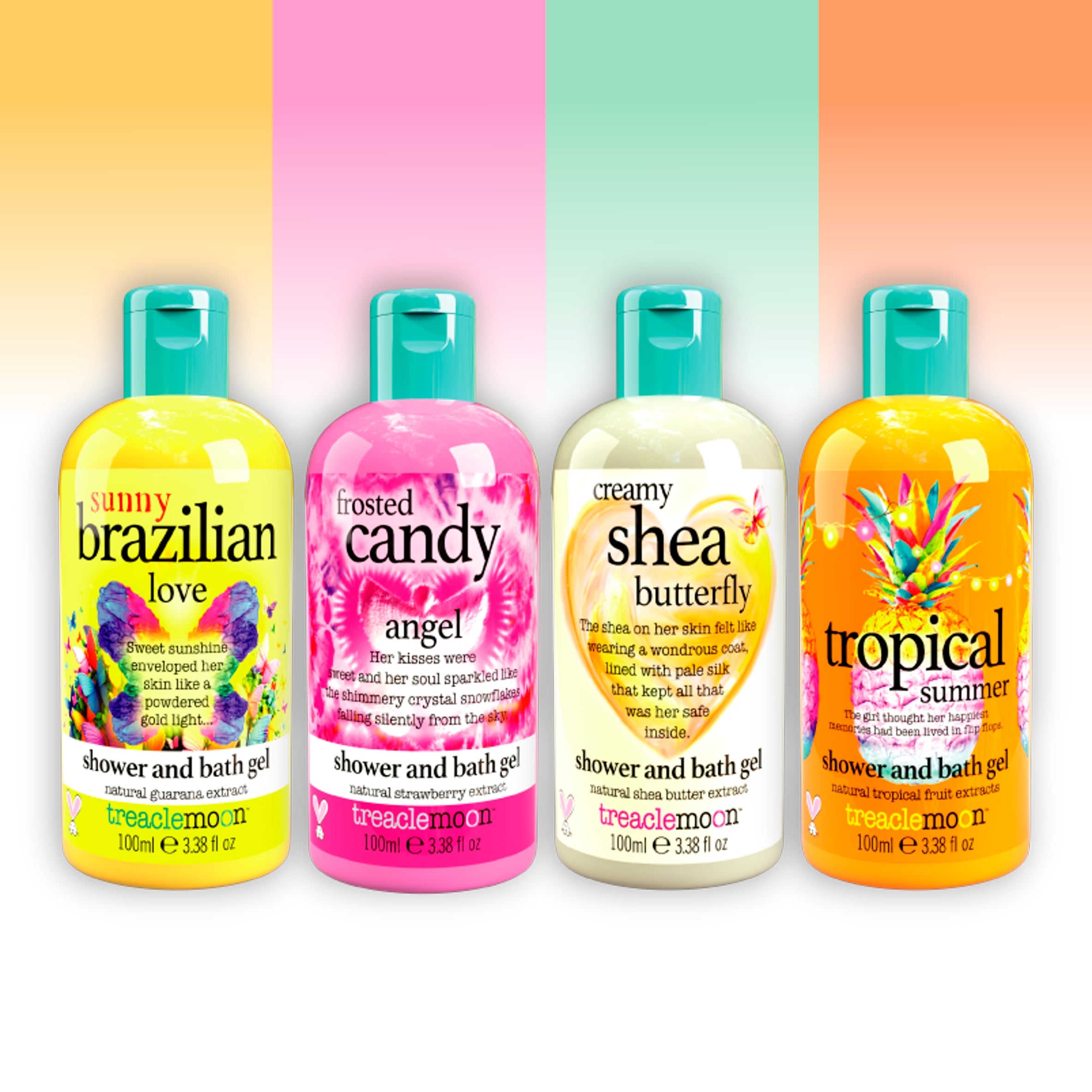 Treaclemoon Our Fabulous Favourites Shower and Bath Gel 4 x 100ml Gift Set thumbnail 3