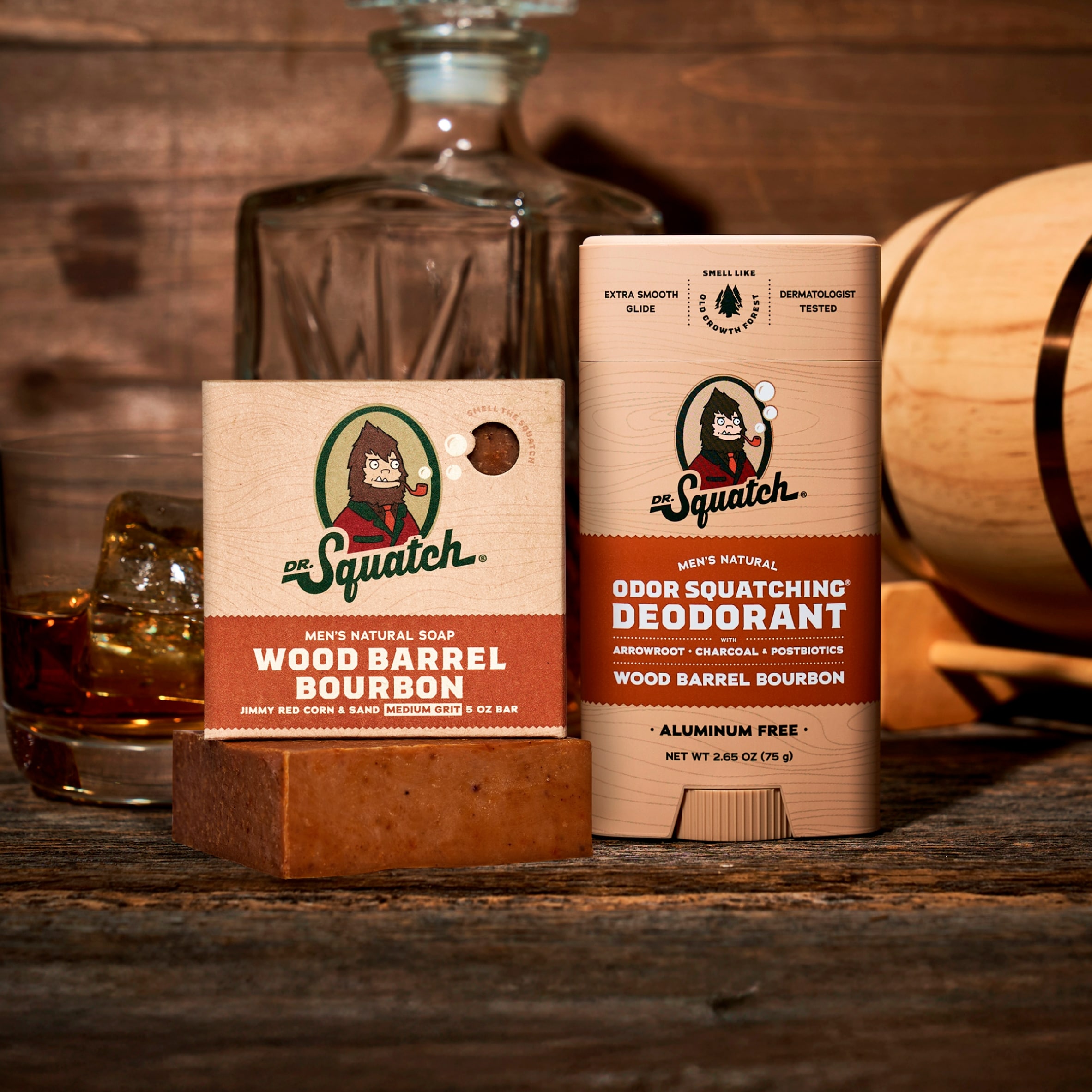 DR. Squatch Natural Stick Deodorant Wood Barrel Bourbon 75g thumbnail 5