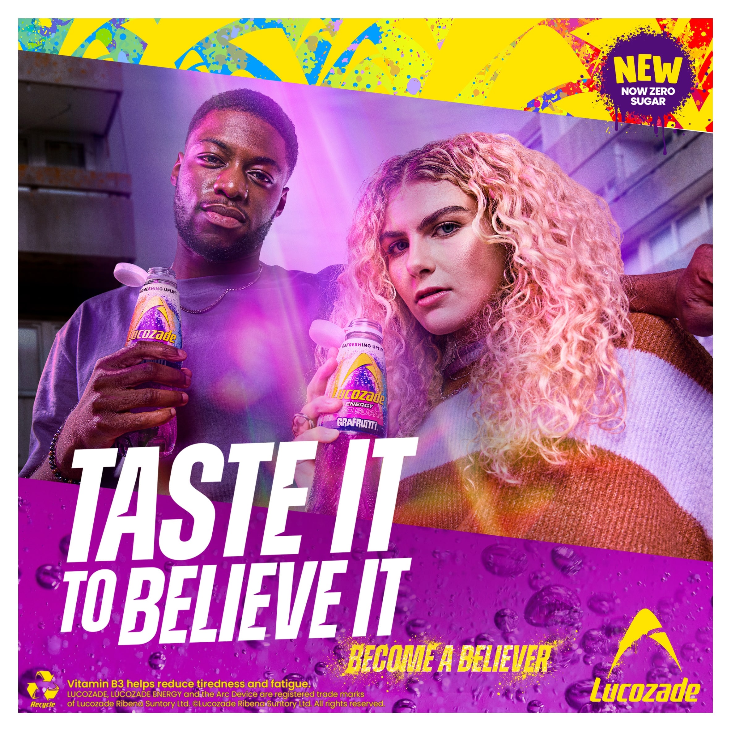 Lucozade Energy Zero Sugar Drink Grafruitti 900ml thumbnail 2