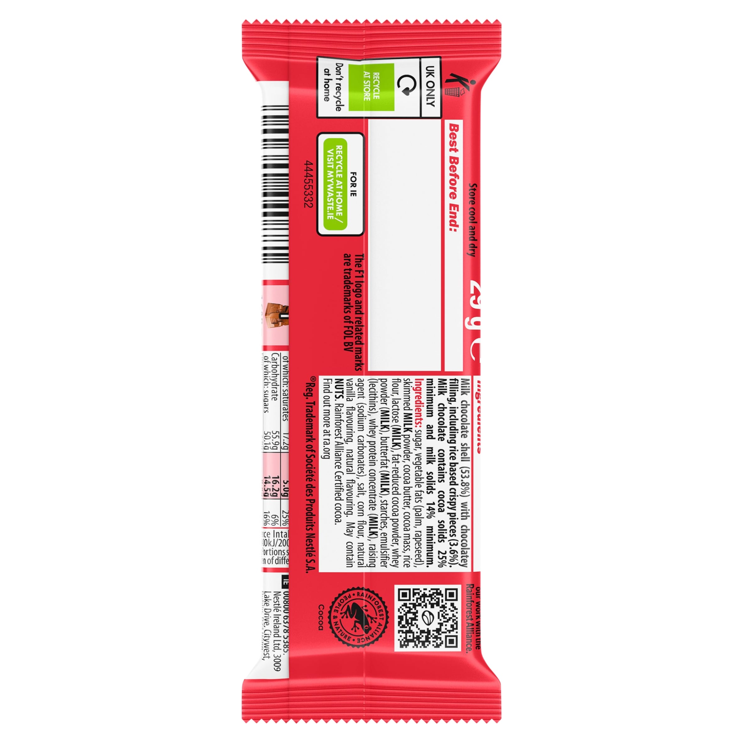 KITKAT F1 Official Milk Chocolate Bar 29g thumbnail 3