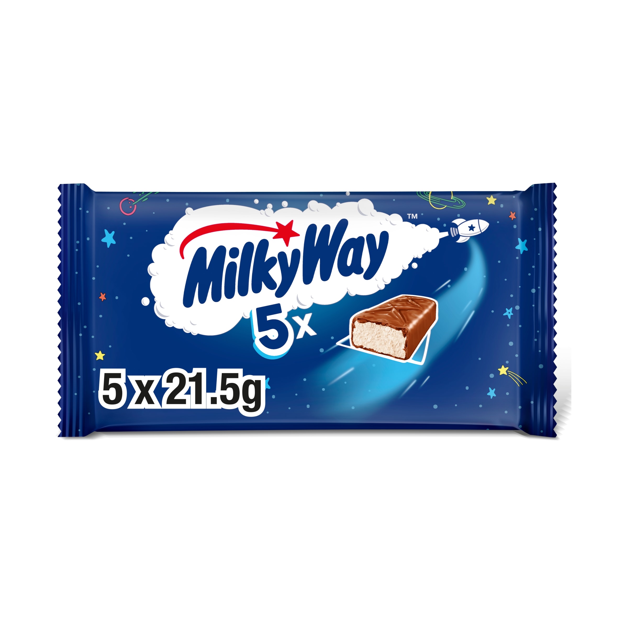 Milky Way Milk Chocolate Bars Multipack 5 x 21.5g
